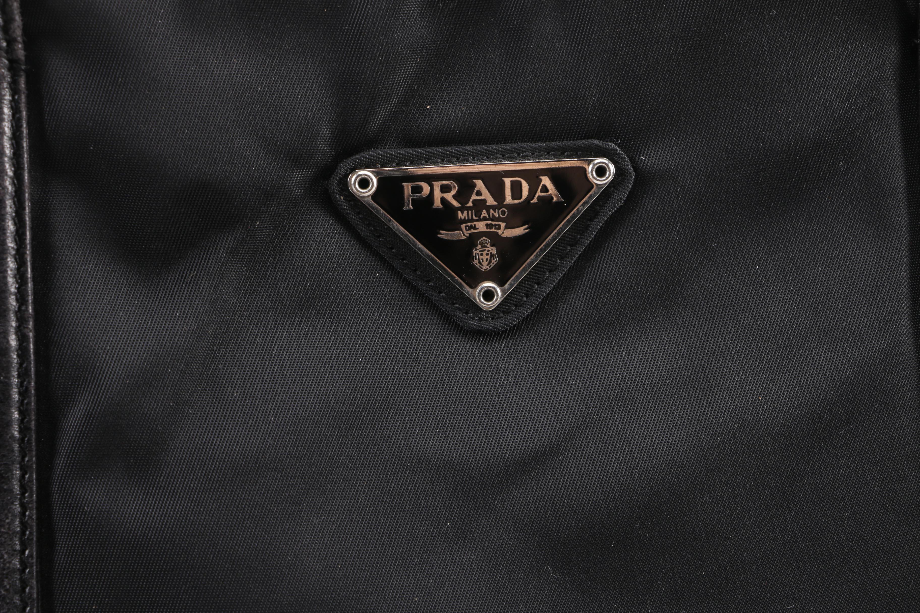 Prada Black Nylon Tote