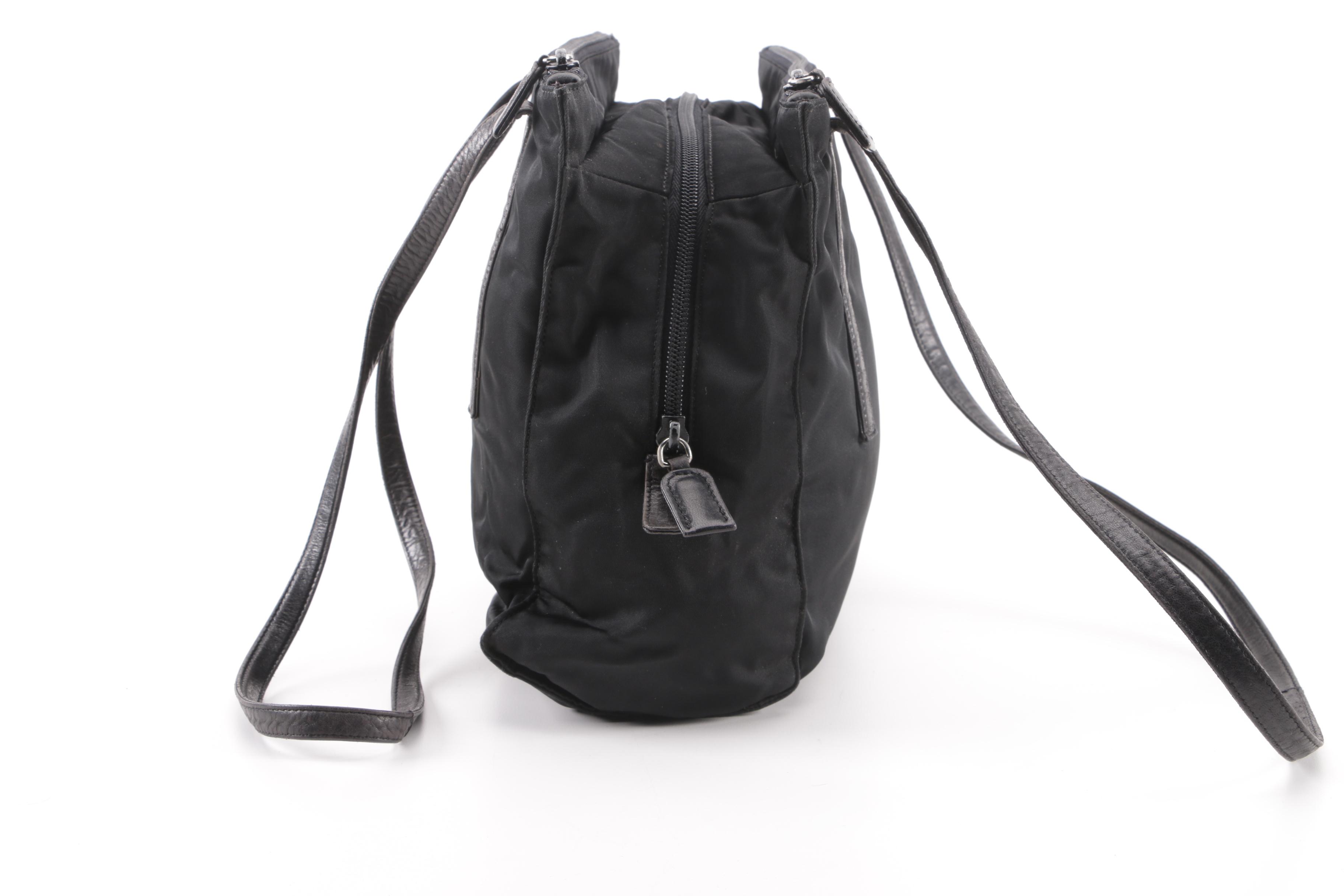 Prada Black Nylon Tote