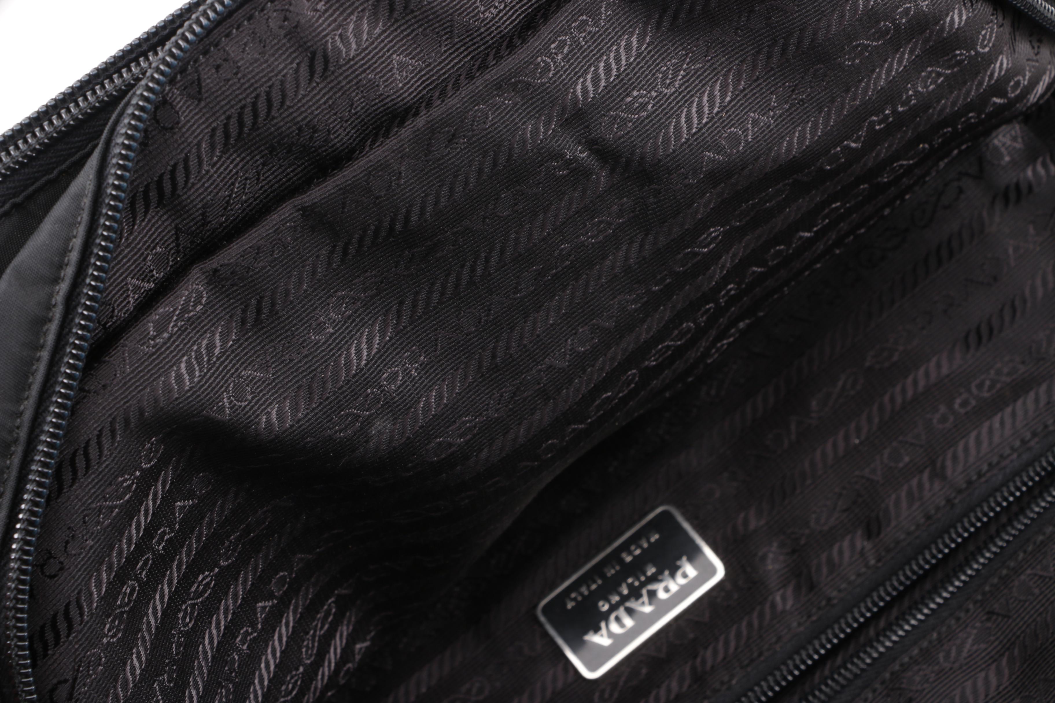 Prada Black Nylon Tote