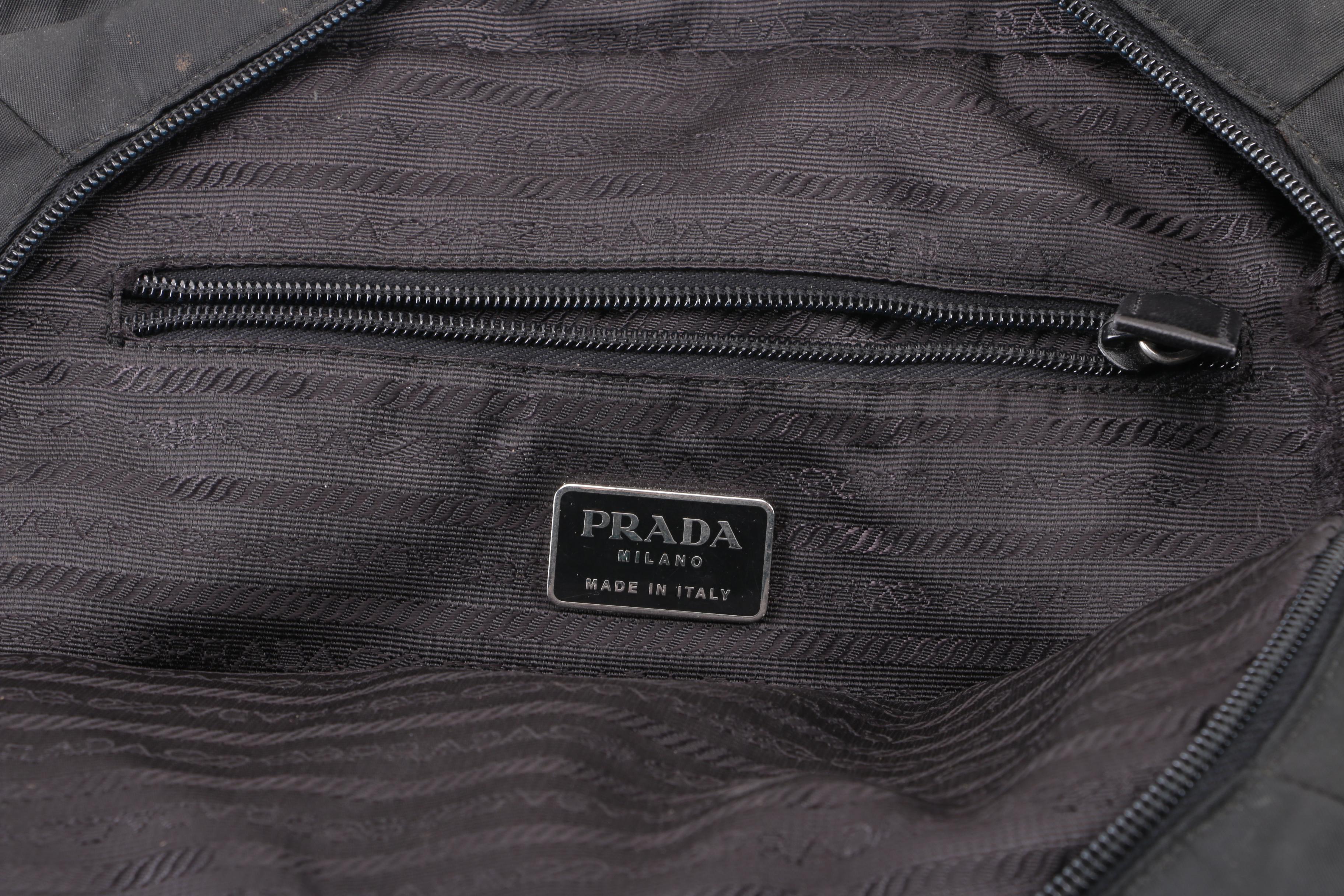 Prada Black Nylon Tote
