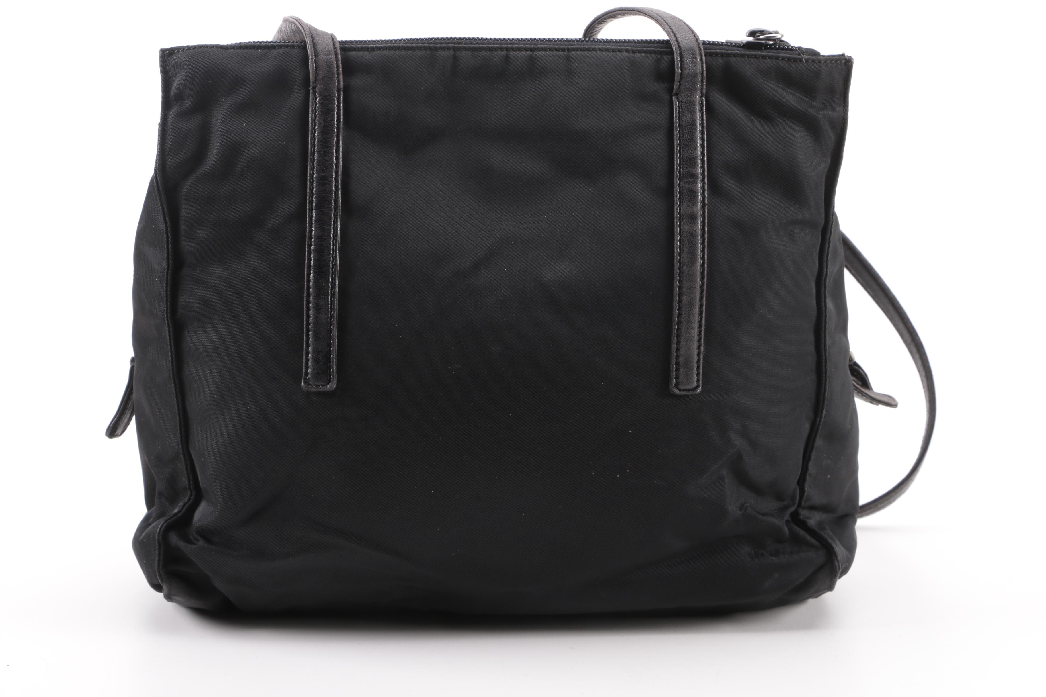 Prada Black Nylon Tote