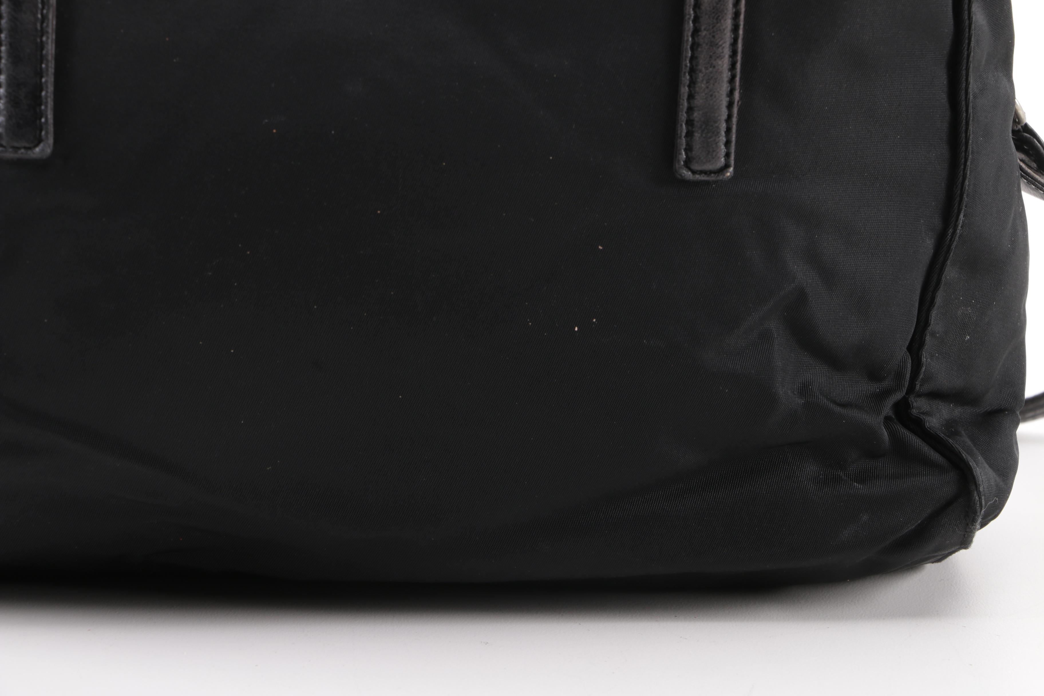 Prada Black Nylon Tote