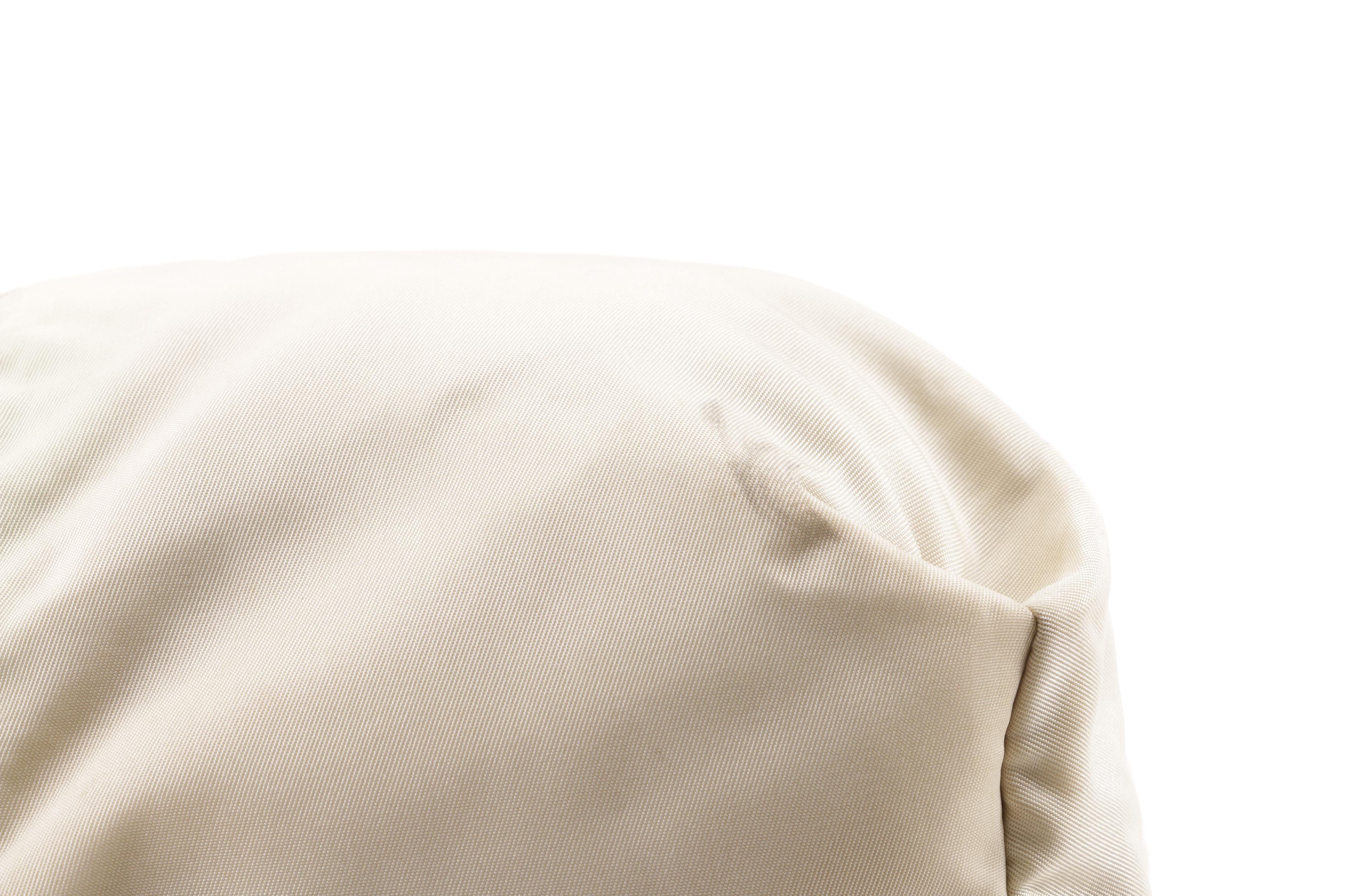 Prada Beige Nylon and Brown Leather Tote