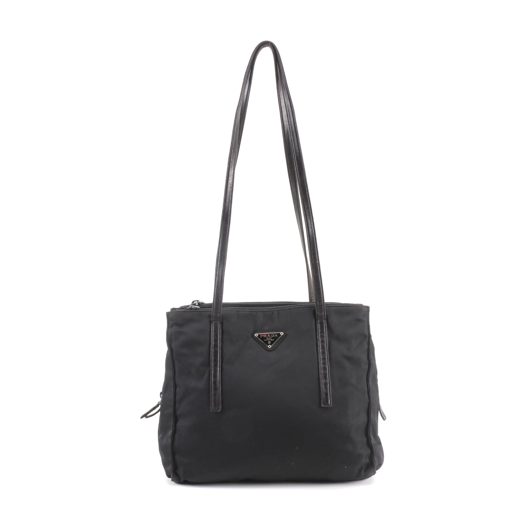 Prada Black Nylon Tote