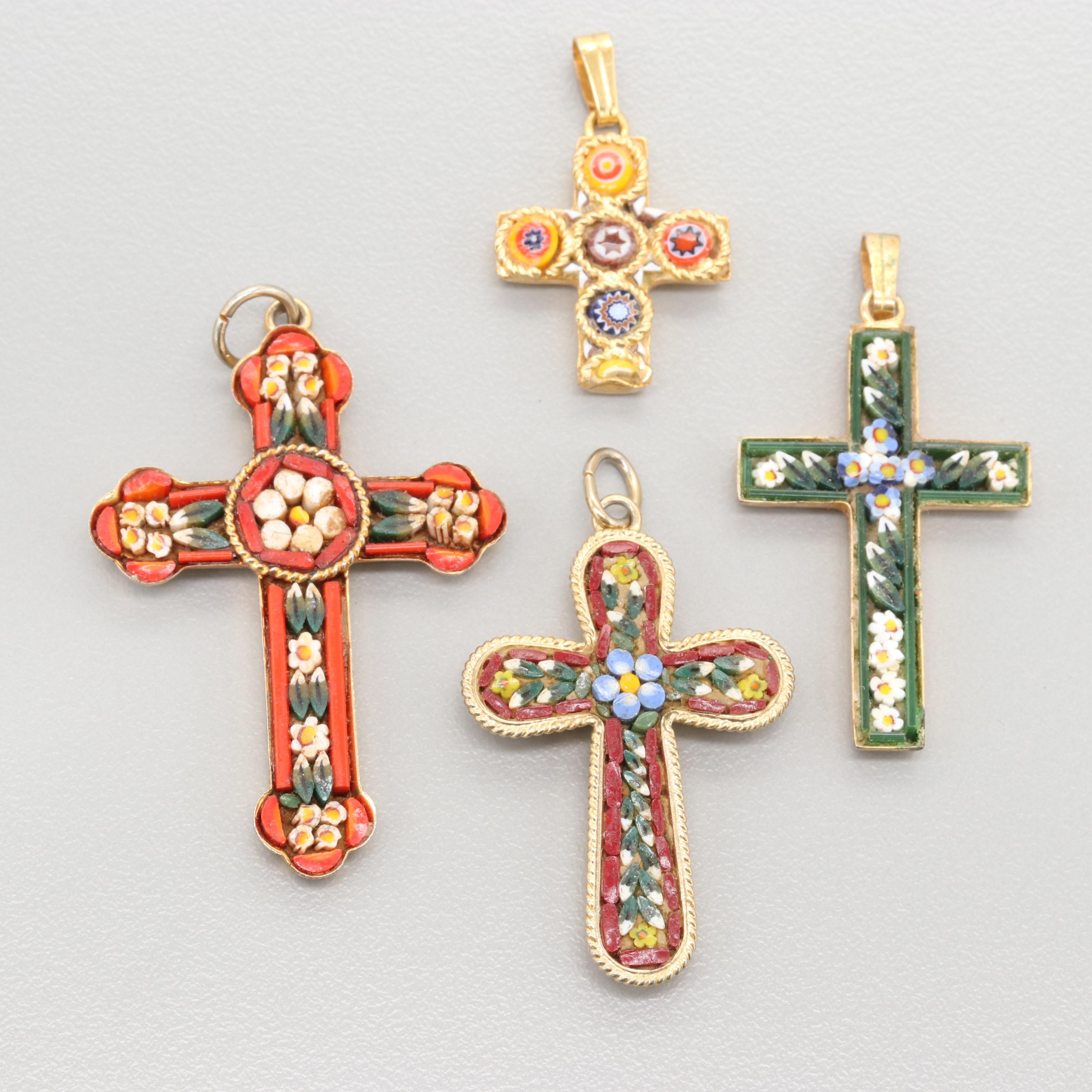 Collection of 1950s Italian Micro Mosaic Jewelry