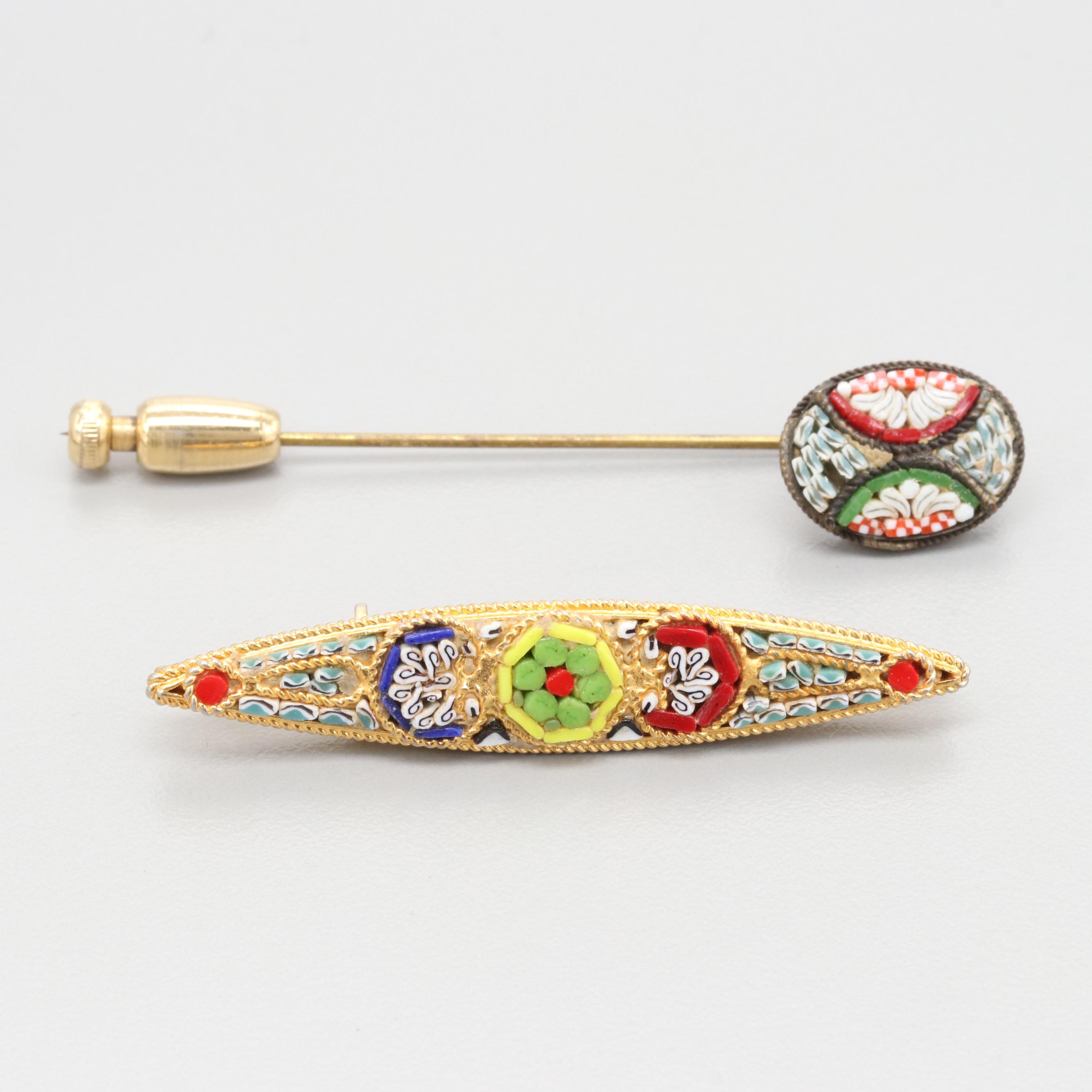 Collection of 1950s Italian Micro Mosaic Jewelry