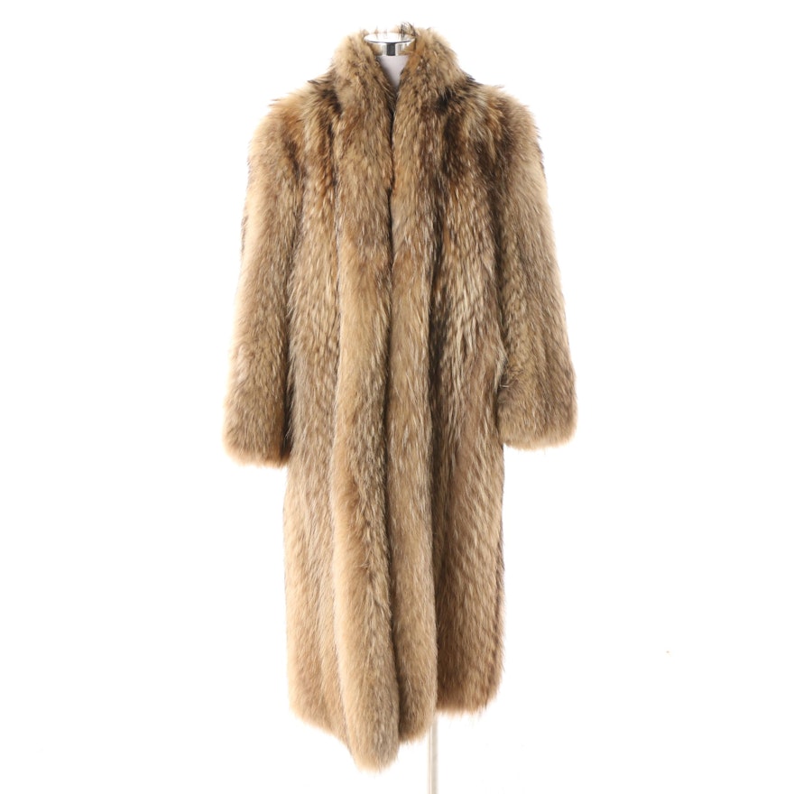Women's Revillon Boutique Paris Tanuki Fur Coat