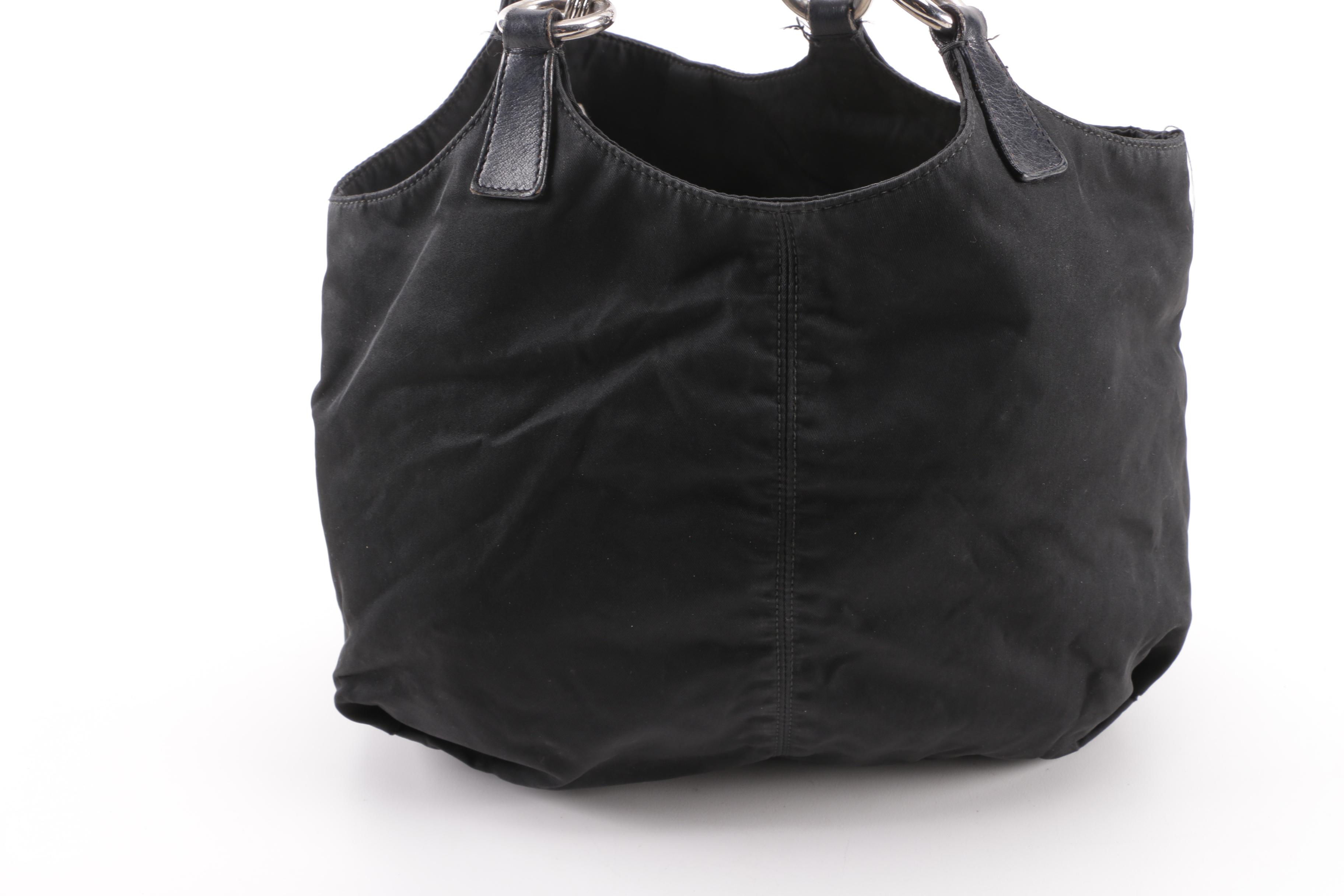 Prada Black Nylon Shoulder Bag