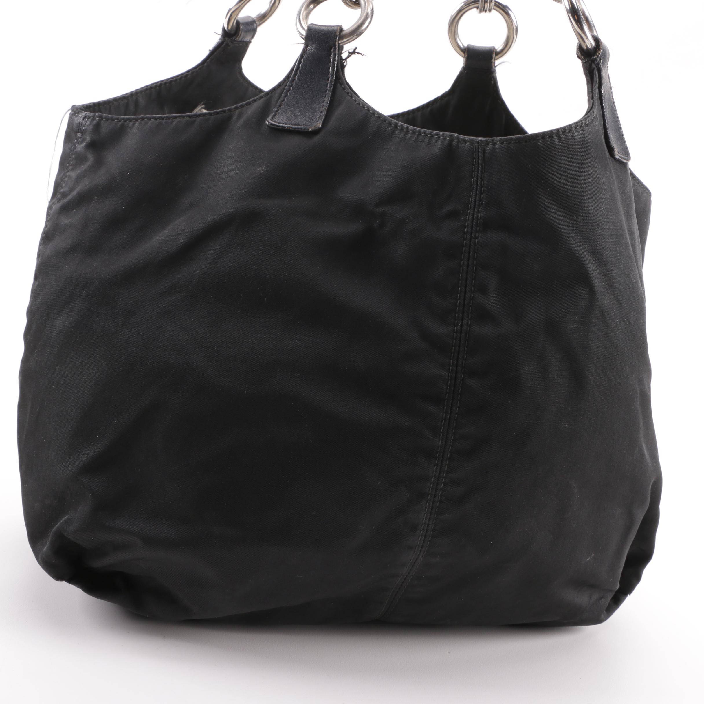Prada Black Nylon Shoulder Bag