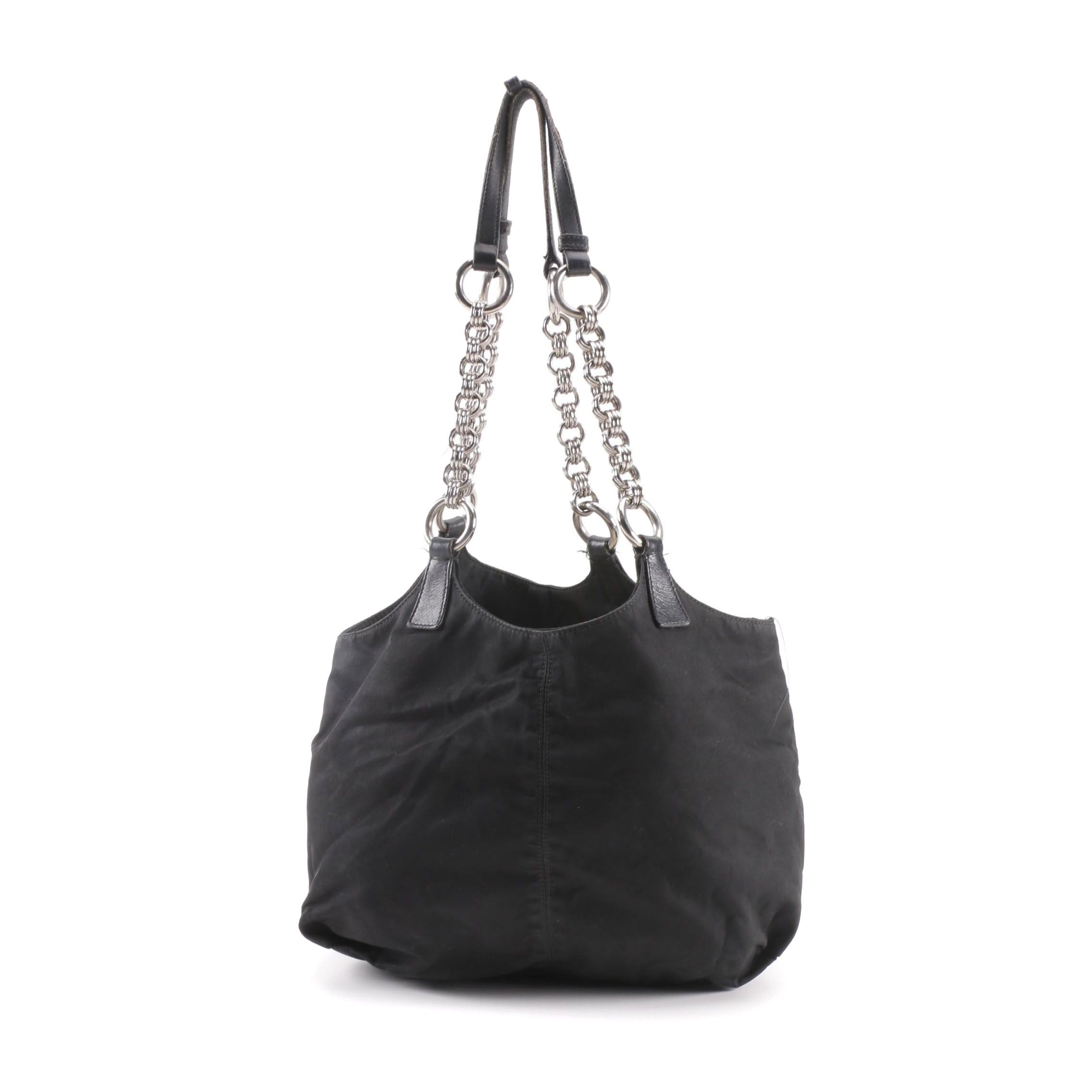 Prada Black Nylon Shoulder Bag