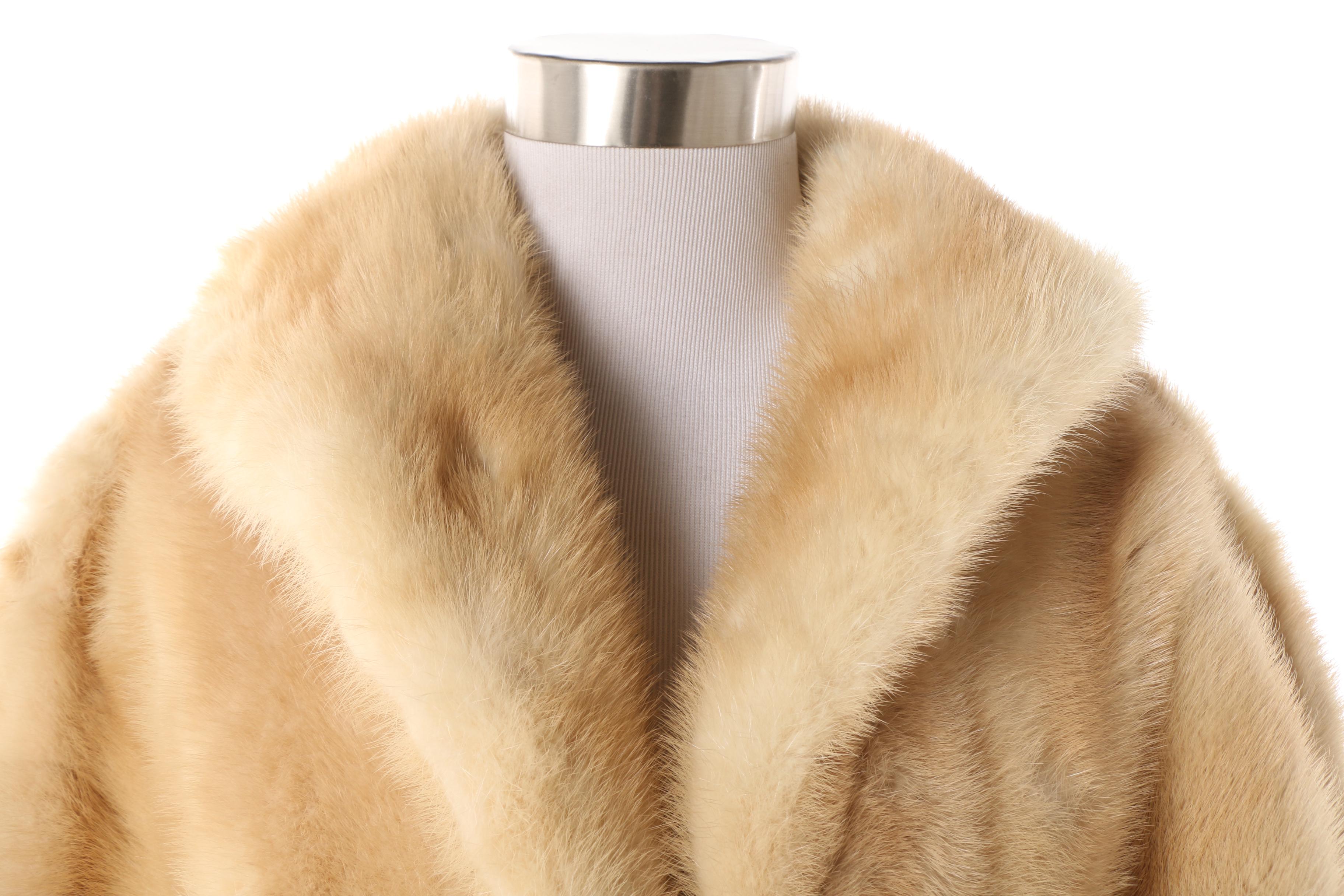 Women's Vintage Blonde Mink Fur Stole