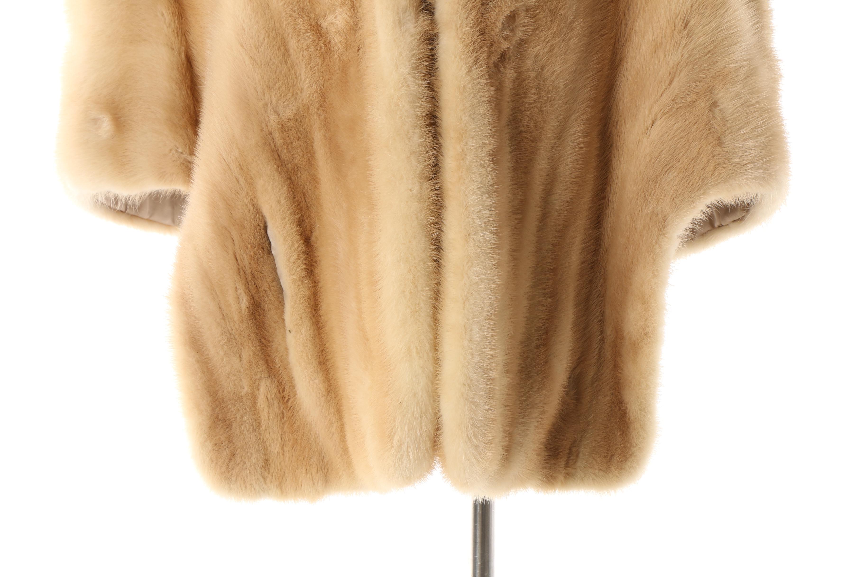 Women's Vintage Blonde Mink Fur Stole