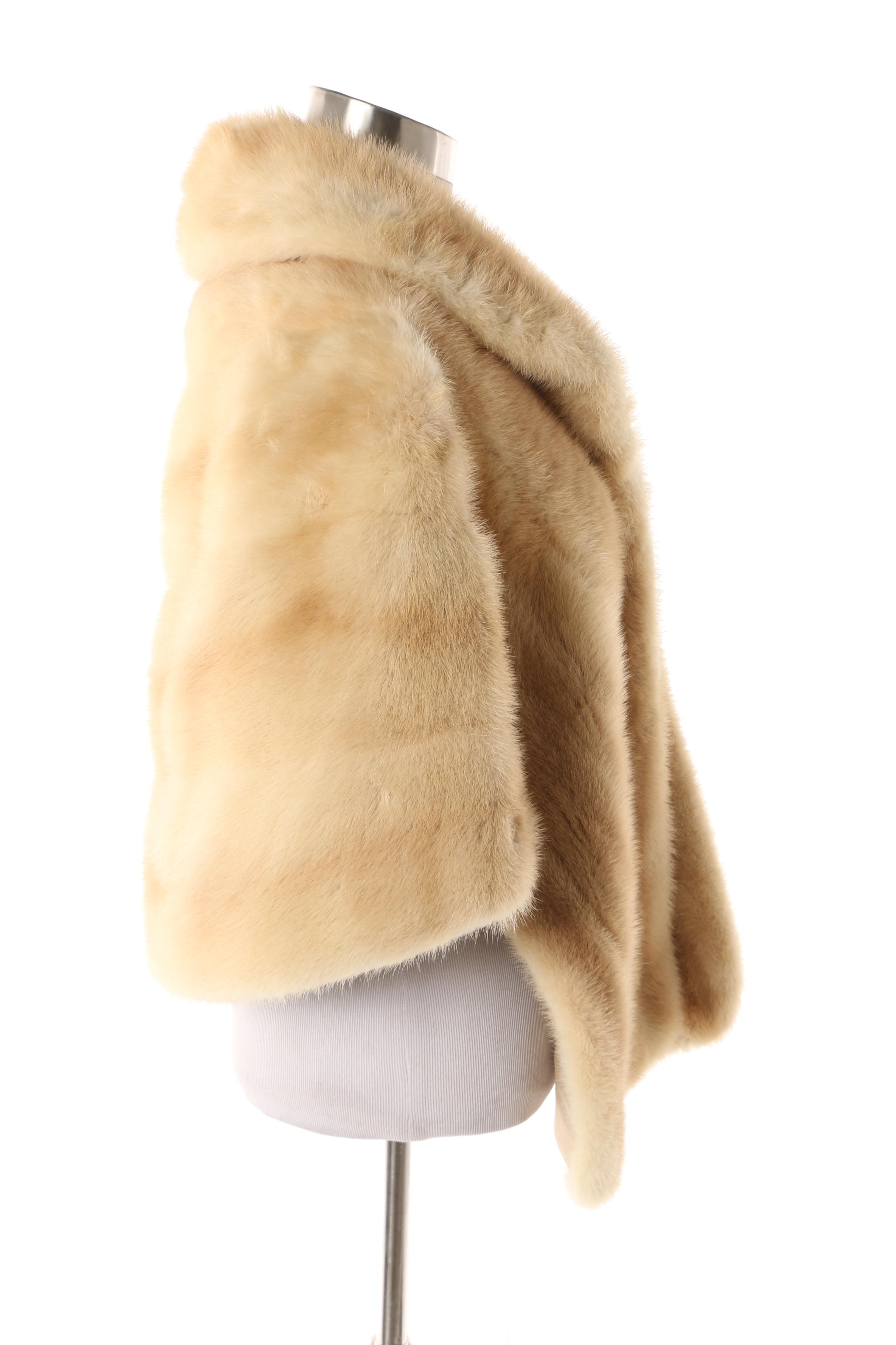 Women's Vintage Blonde Mink Fur Stole