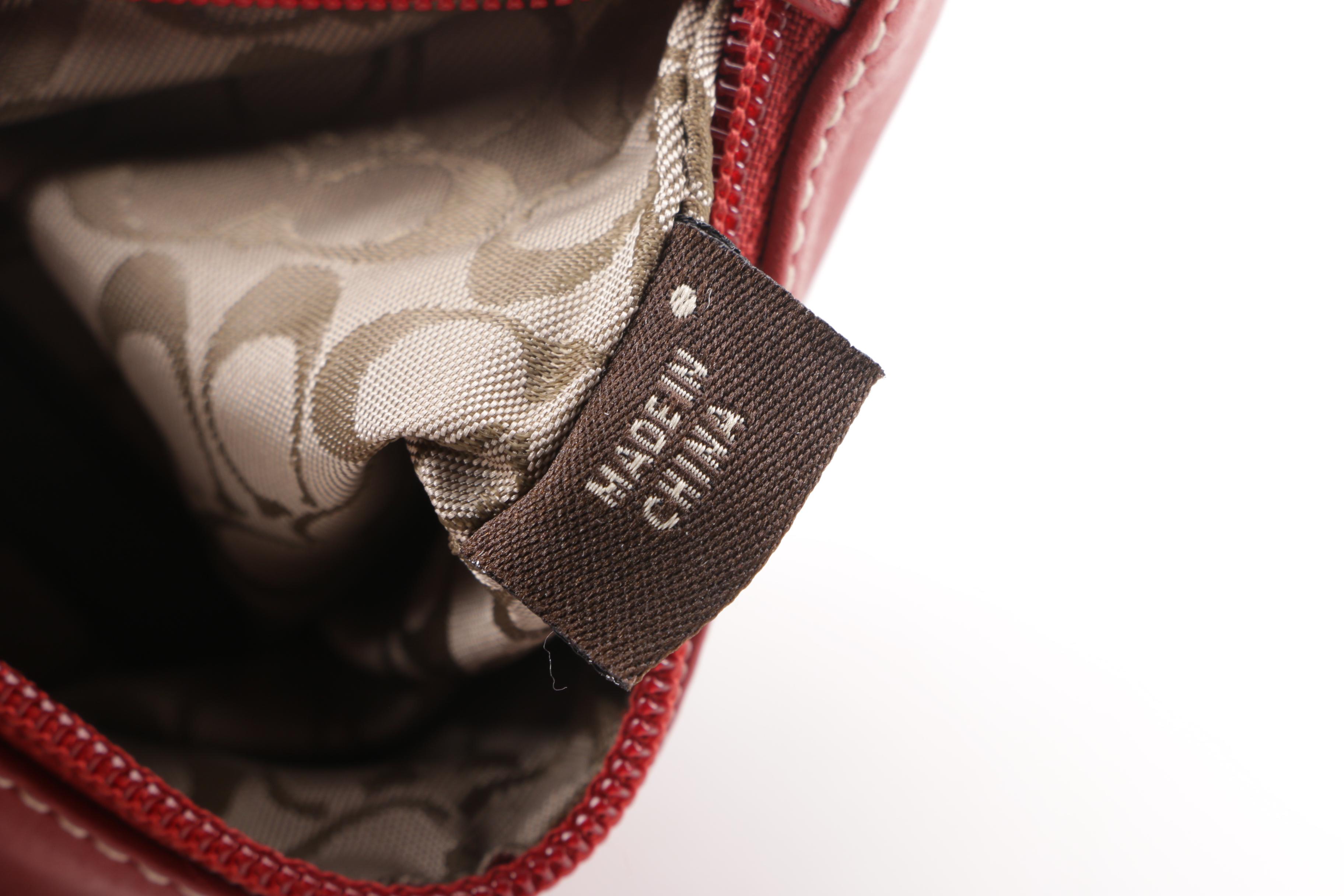 Coach Red Leather Wristlet