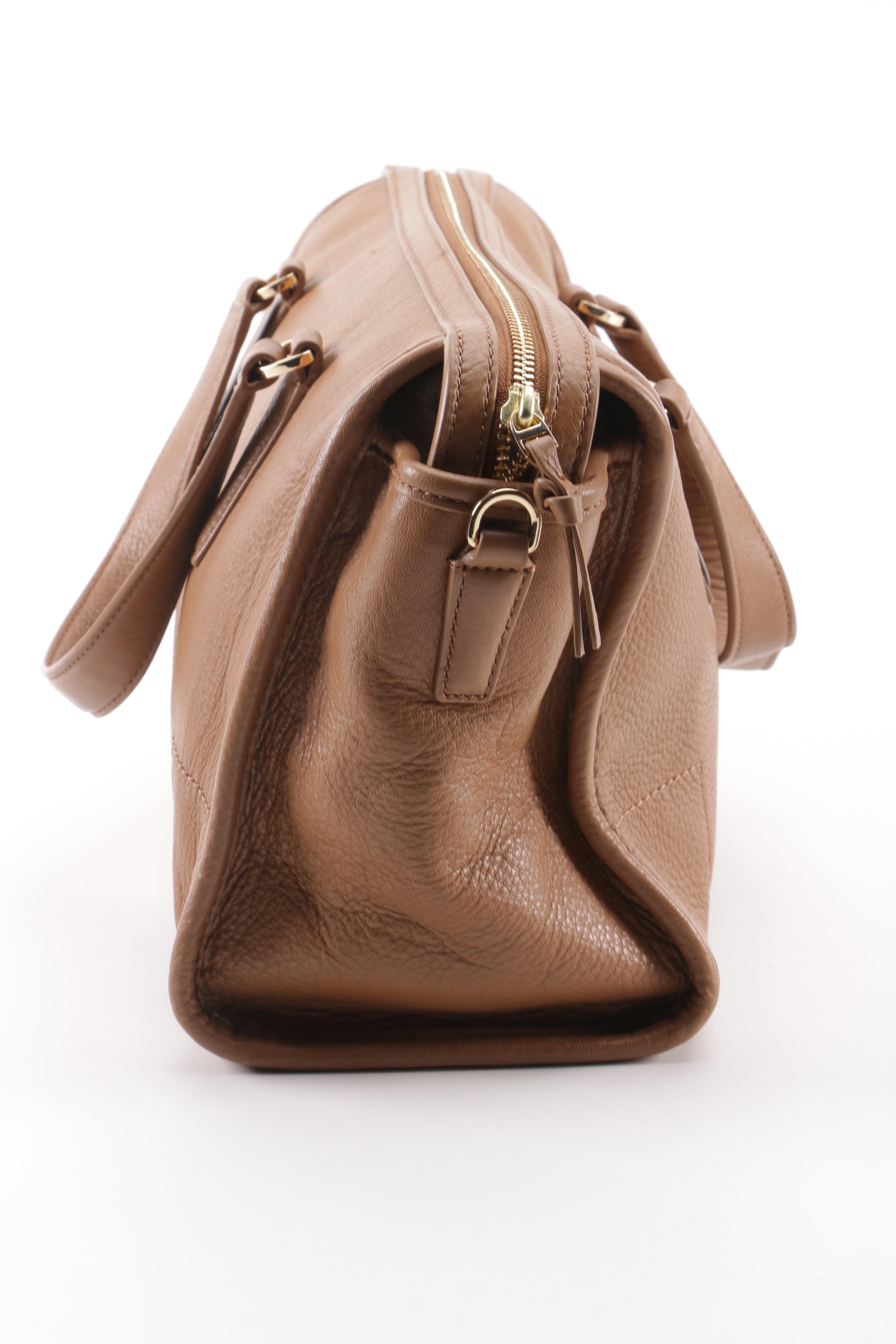 Tory Burch Light Brown Leather Satchel