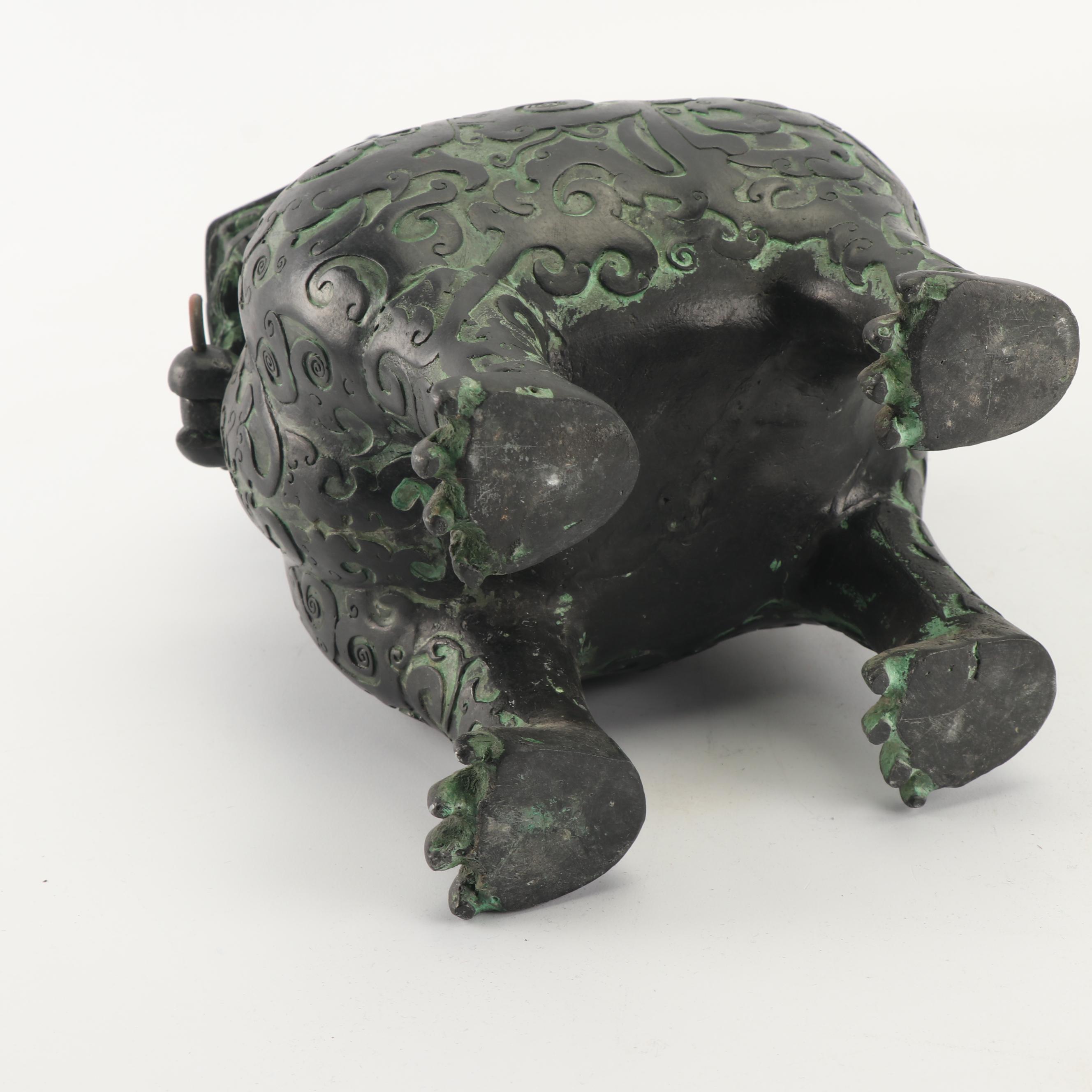 Chinese Reproduction Cast Metal Archaistic Vases and Censer