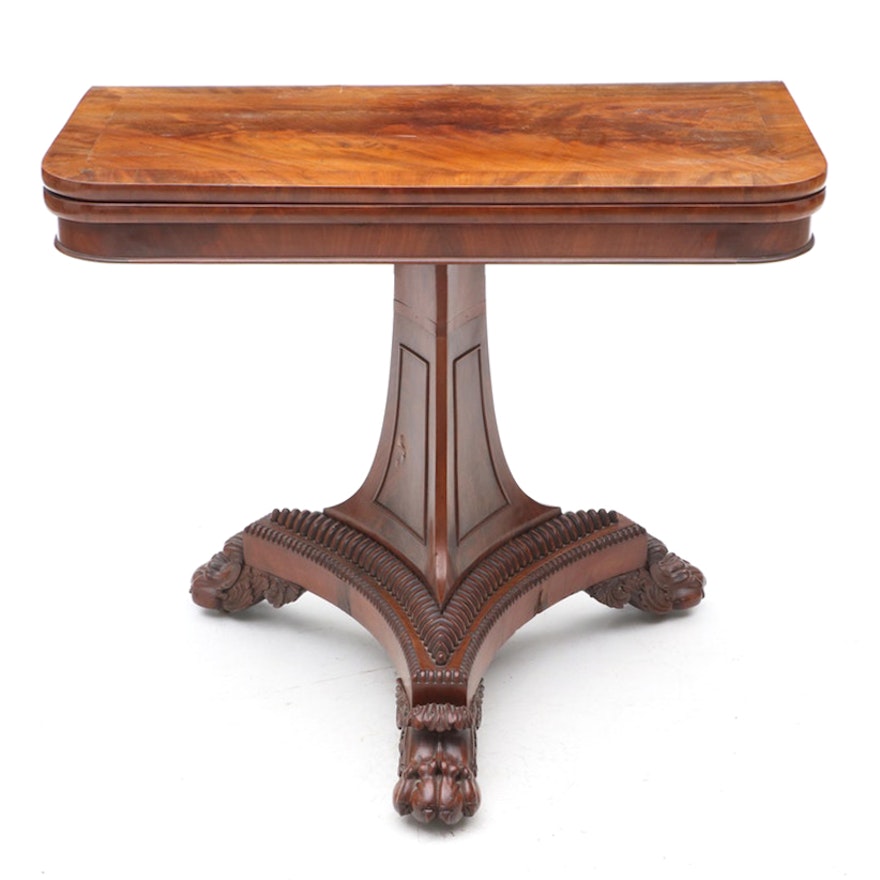 William IV Mahogany Game Table