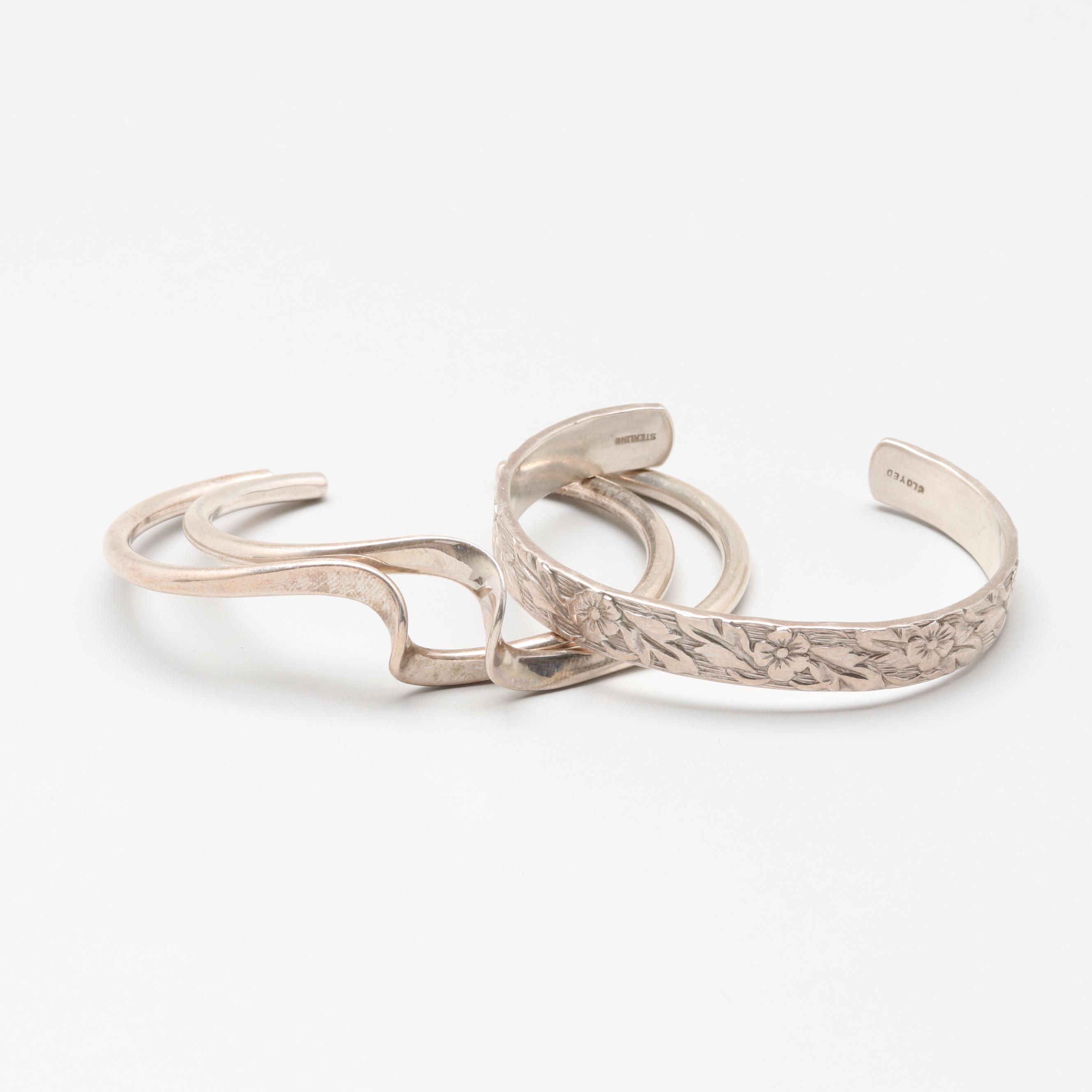 Cloyed Sterling Silver Bracelets