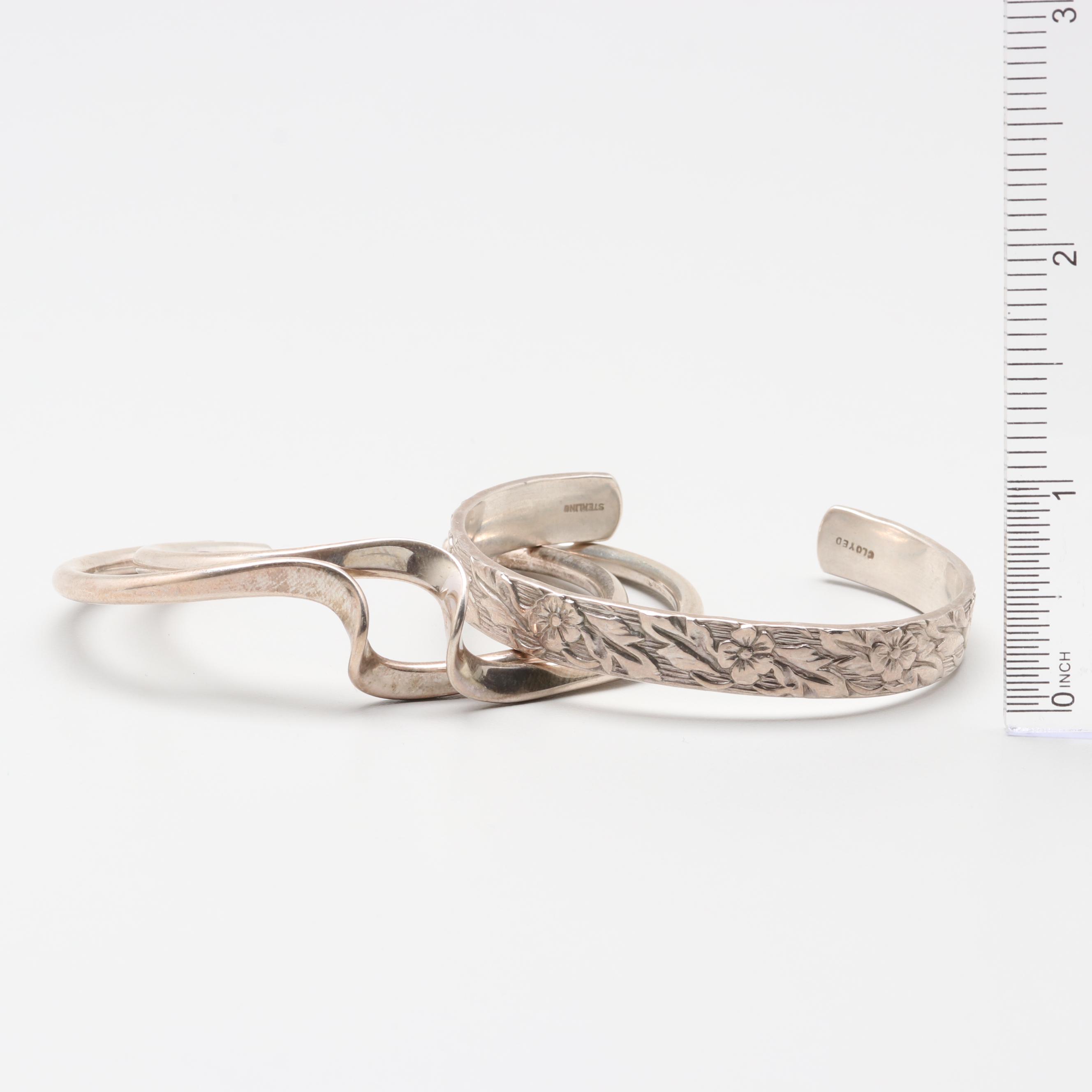 Cloyed Sterling Silver Bracelets