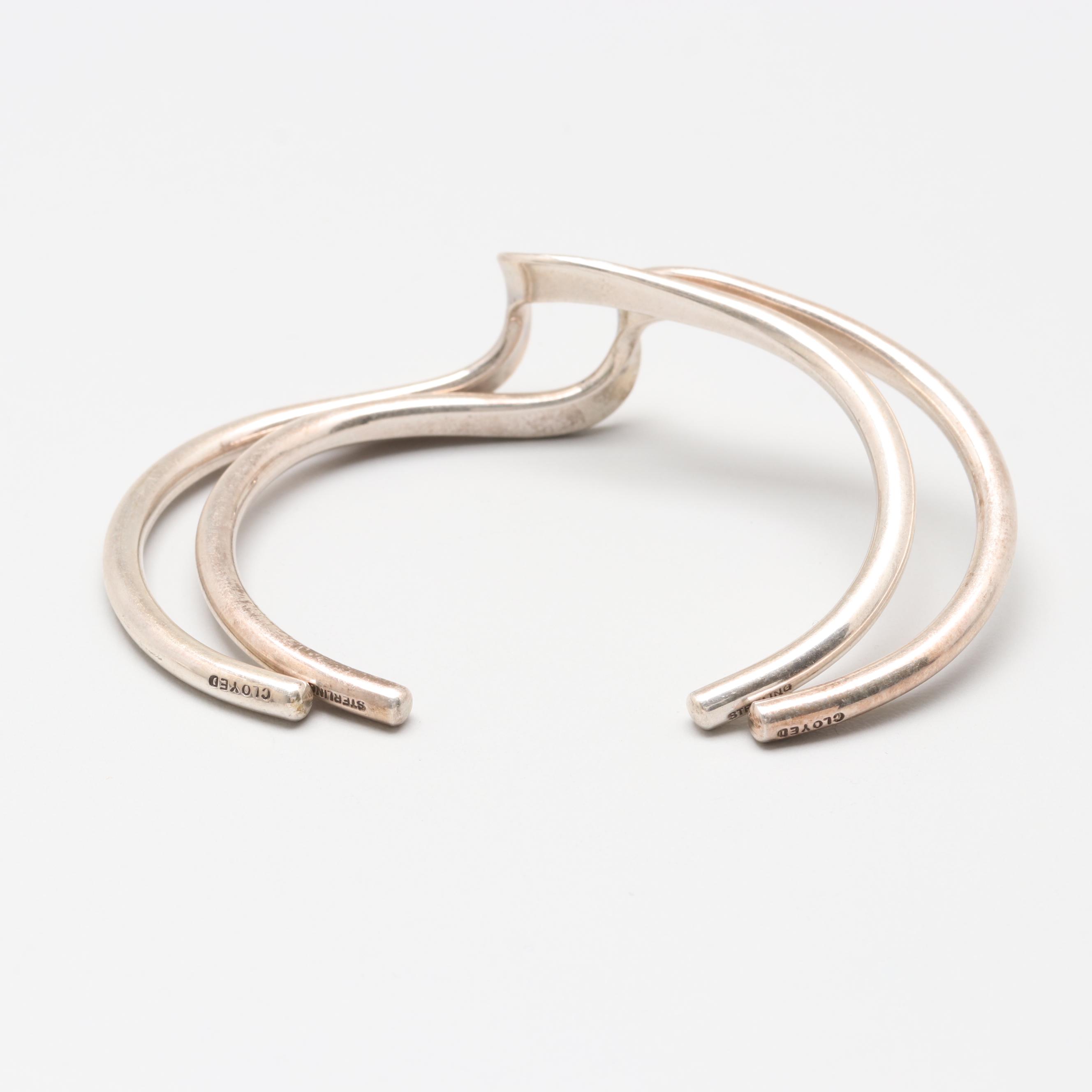 Cloyed Sterling Silver Bracelets