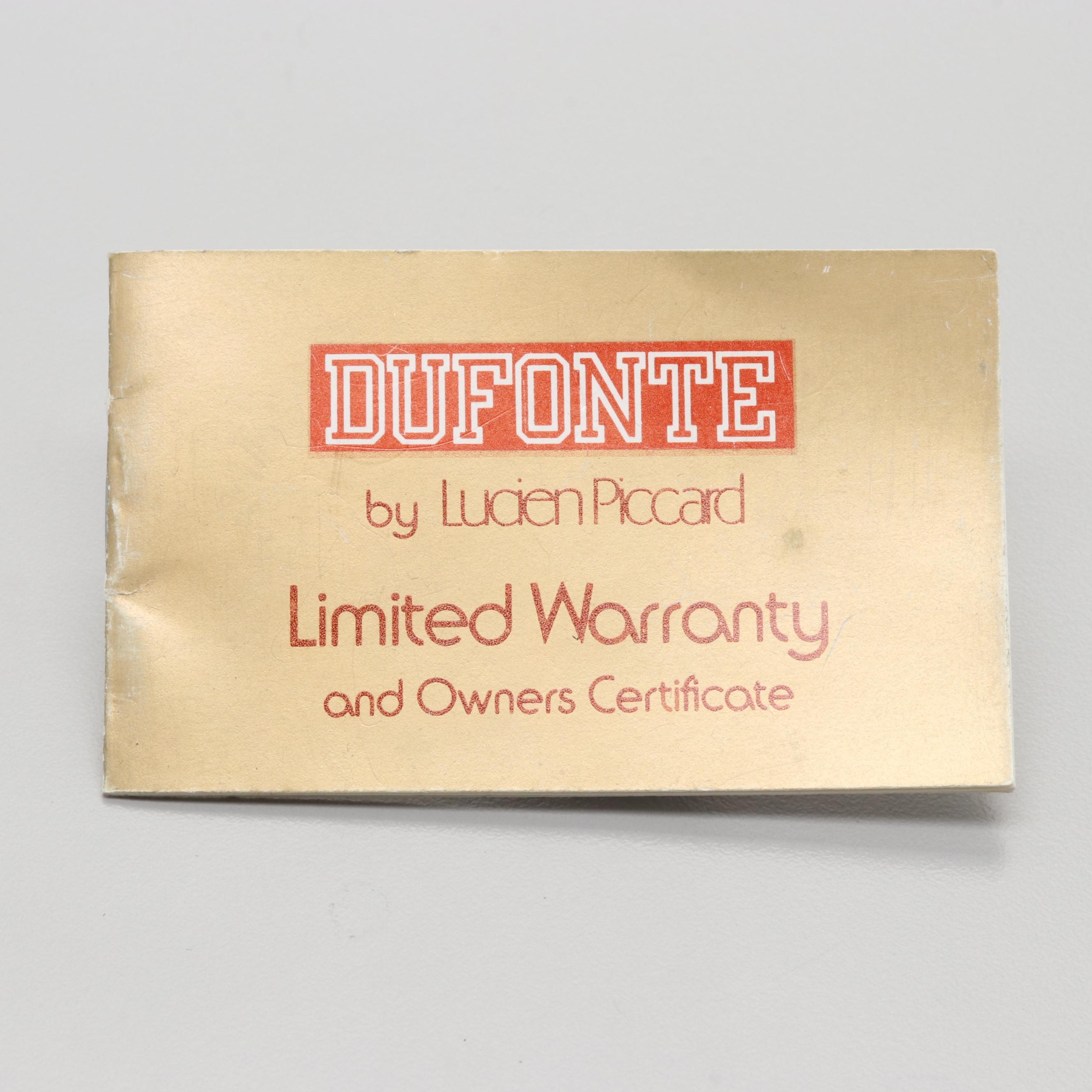 Dufonte By Lucien Piccard Gold Tone Quartz Watch