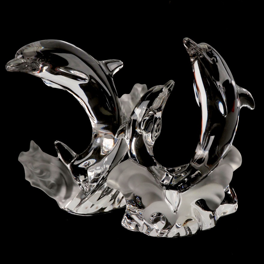Lenox Crystal Dolphin Figurines