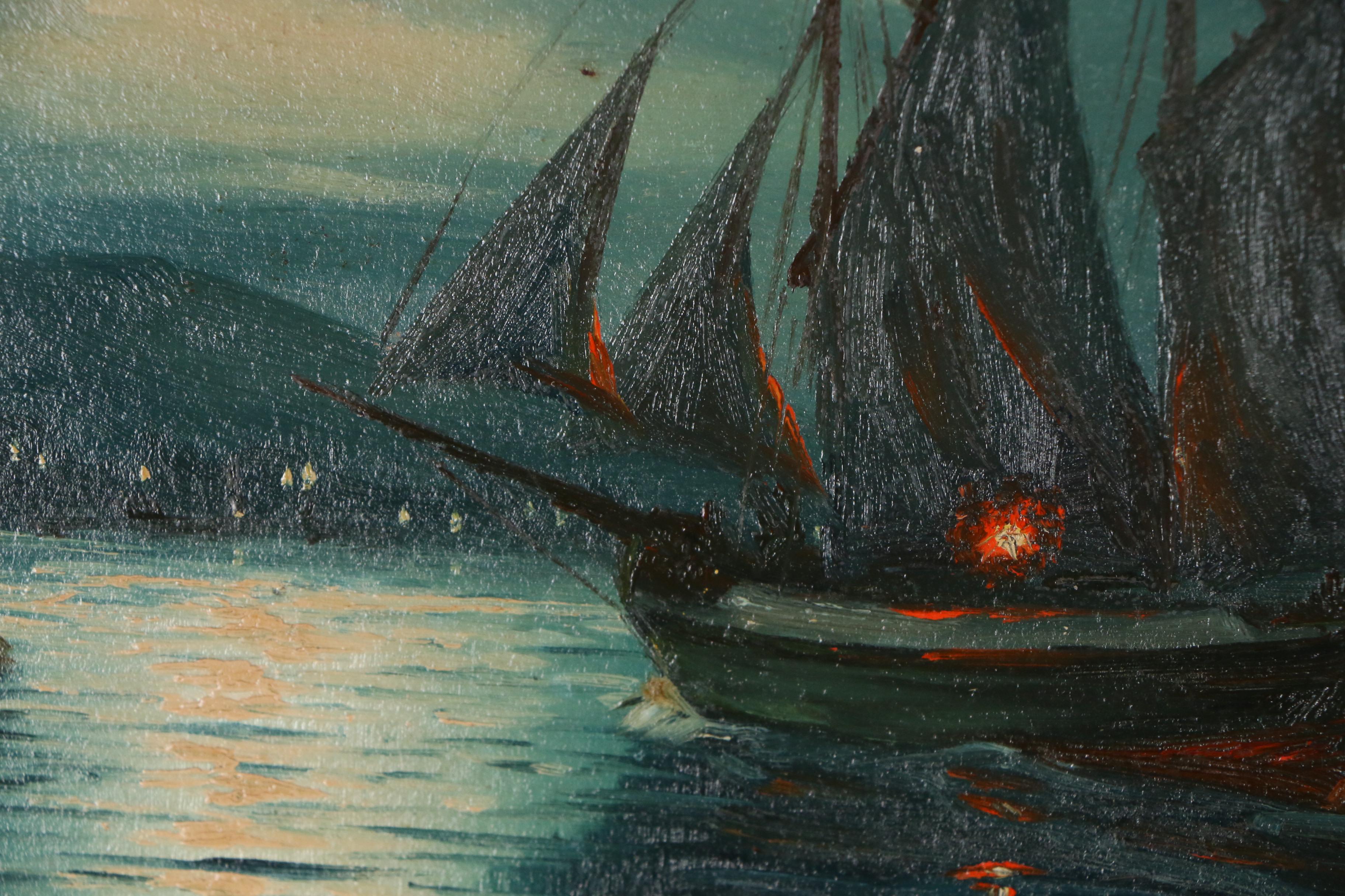 Nautical Oil Painting