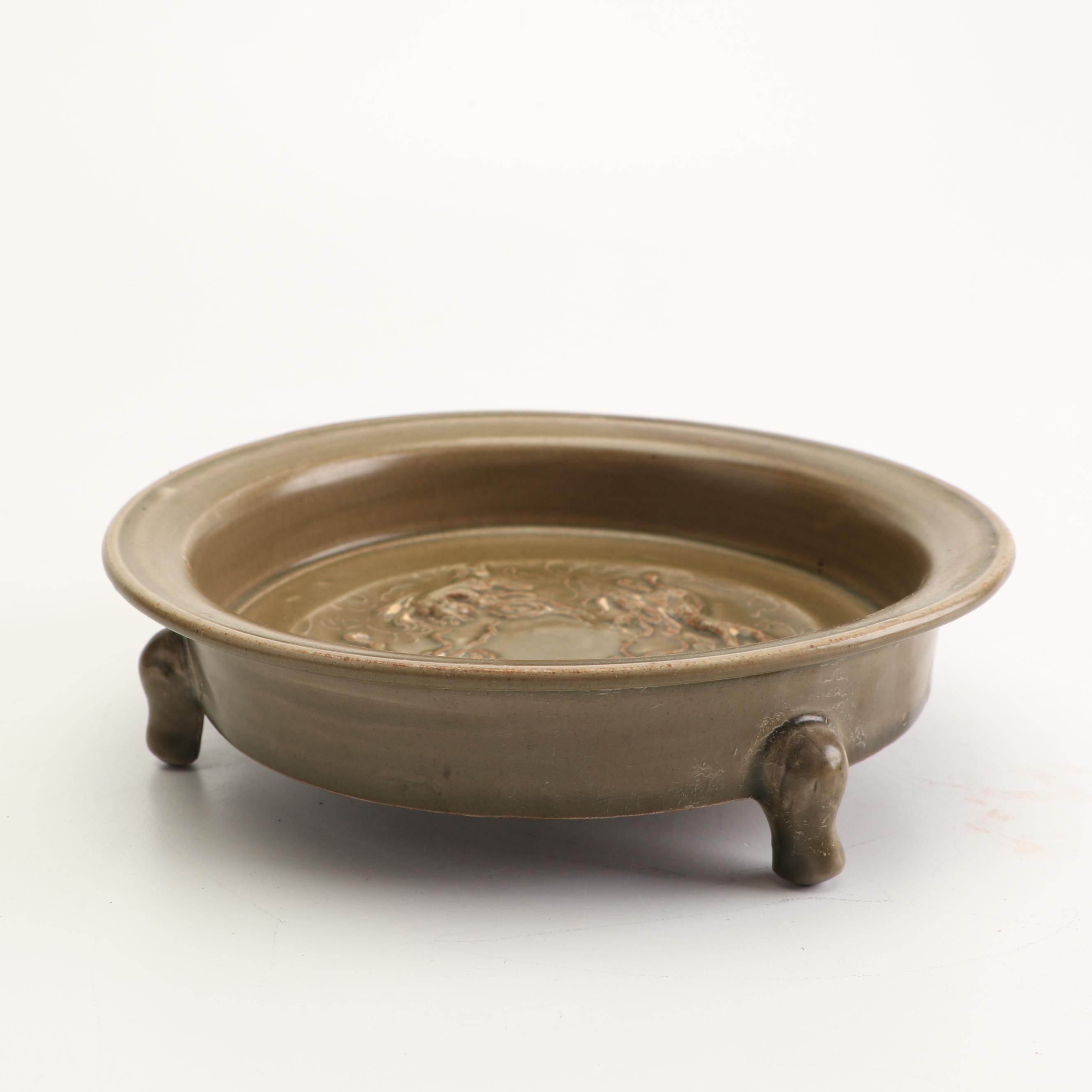 Chinese Earthenware and Ceramic Vessels including Dragon Motifs