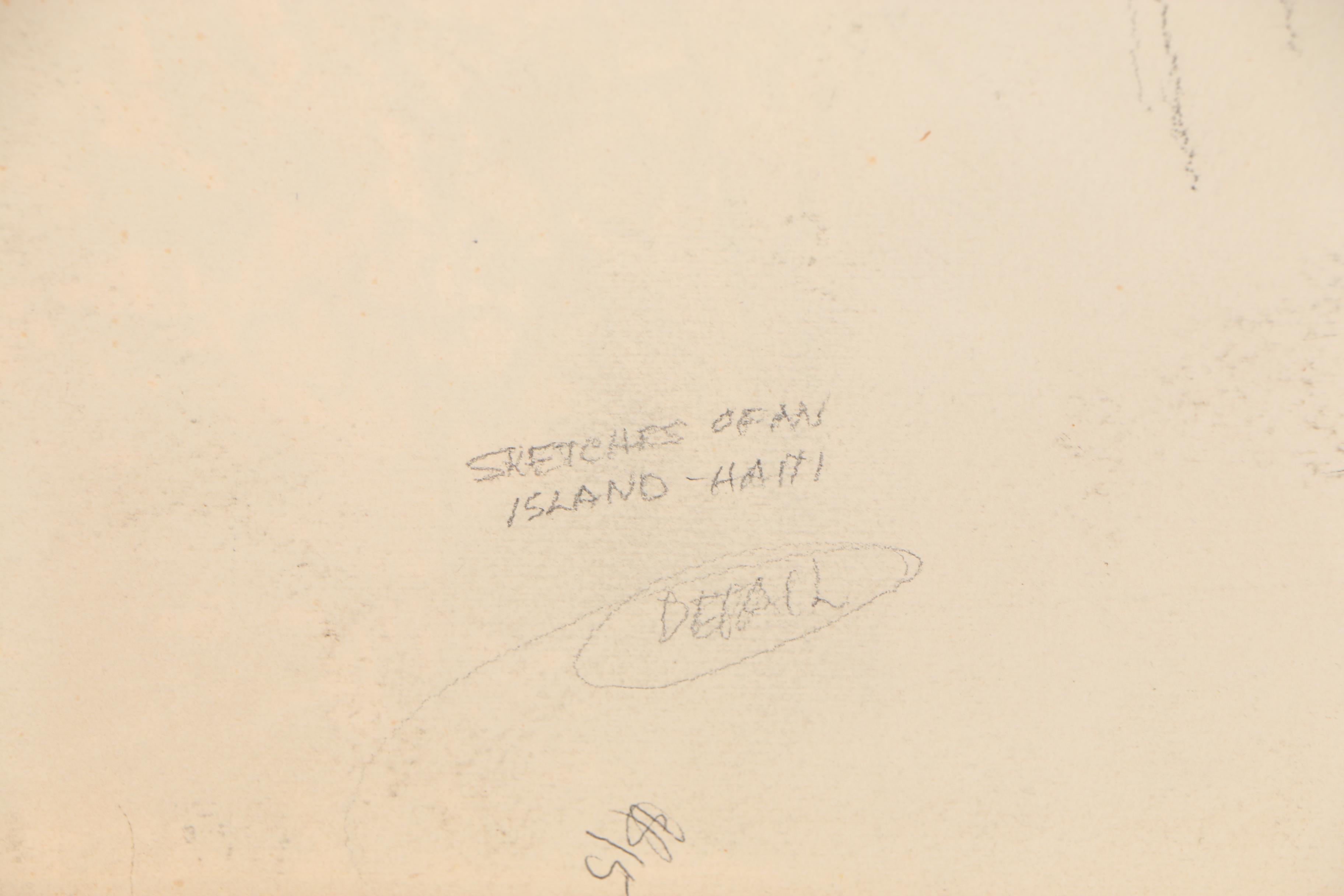 Travis Neidlinger 1949 Gouache Painting "Scene Near the Chatelait de Fleurs"