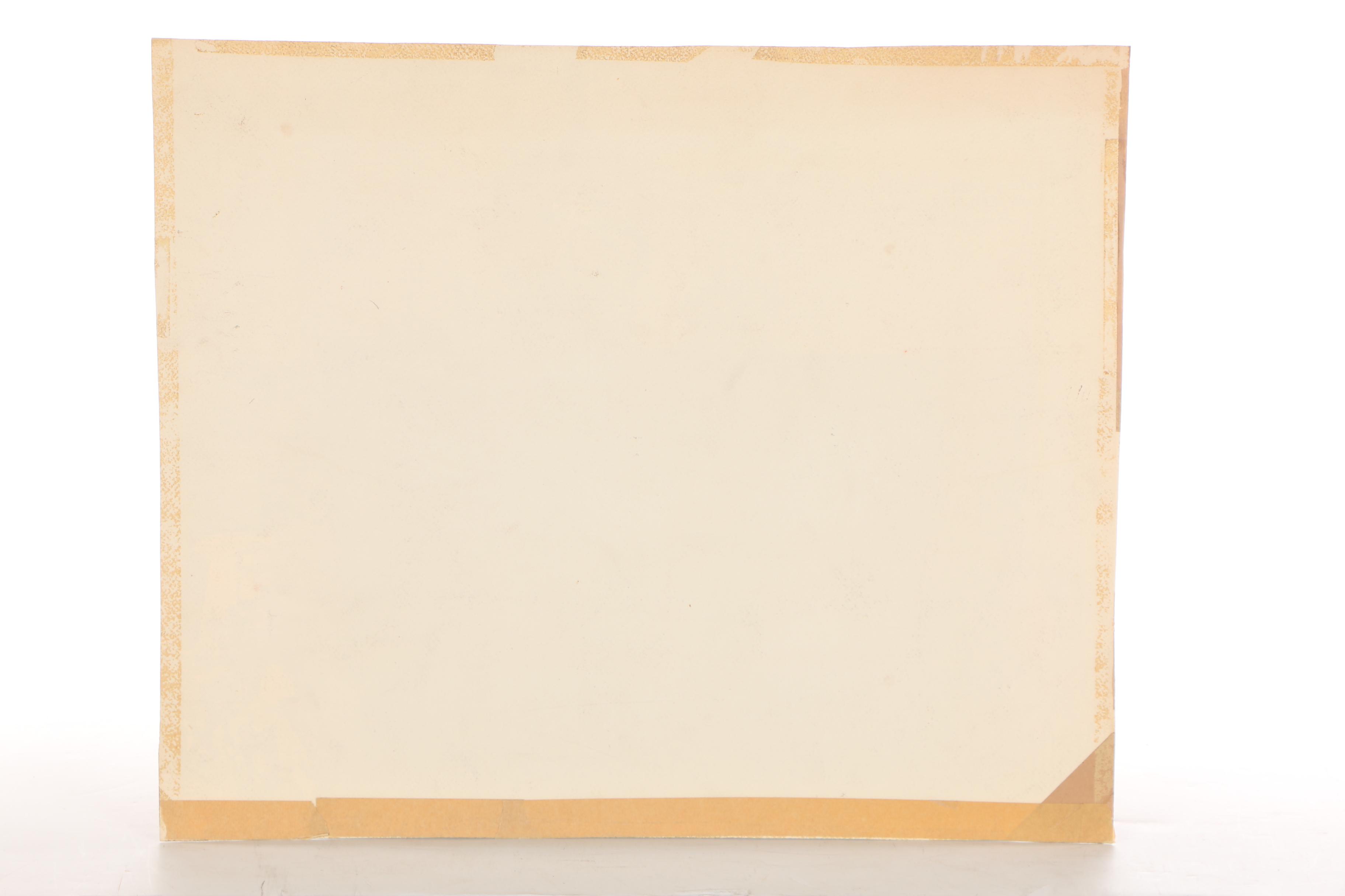 Travis Neidlinger 1947 Gouache Painting