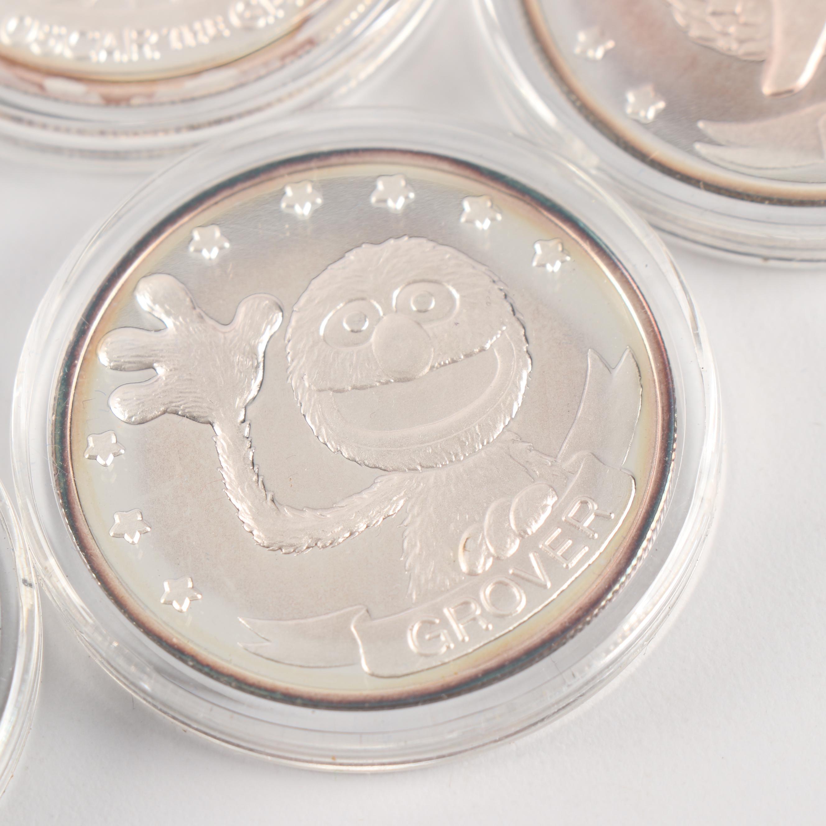 Sesame Street 20th Anniversary 1oz Fine Silver Round Set