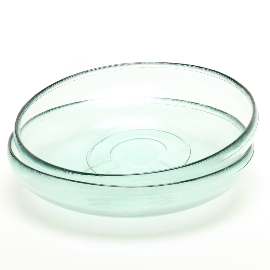 Wide Glass Serving Dish Set