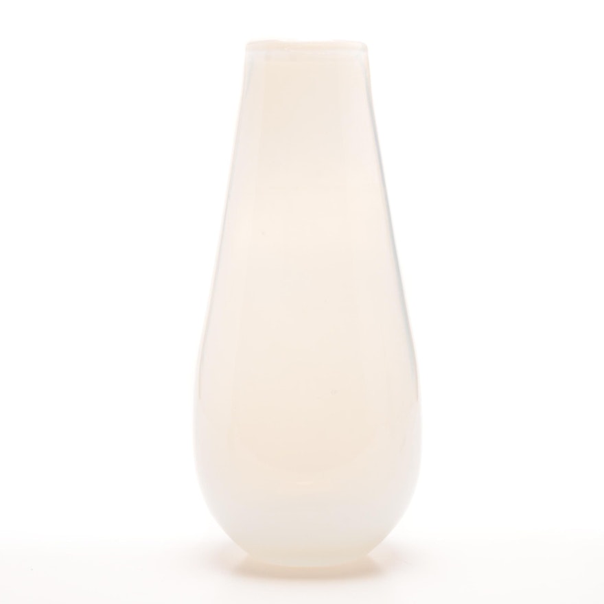 Art Glass Opalescent Blown Vase