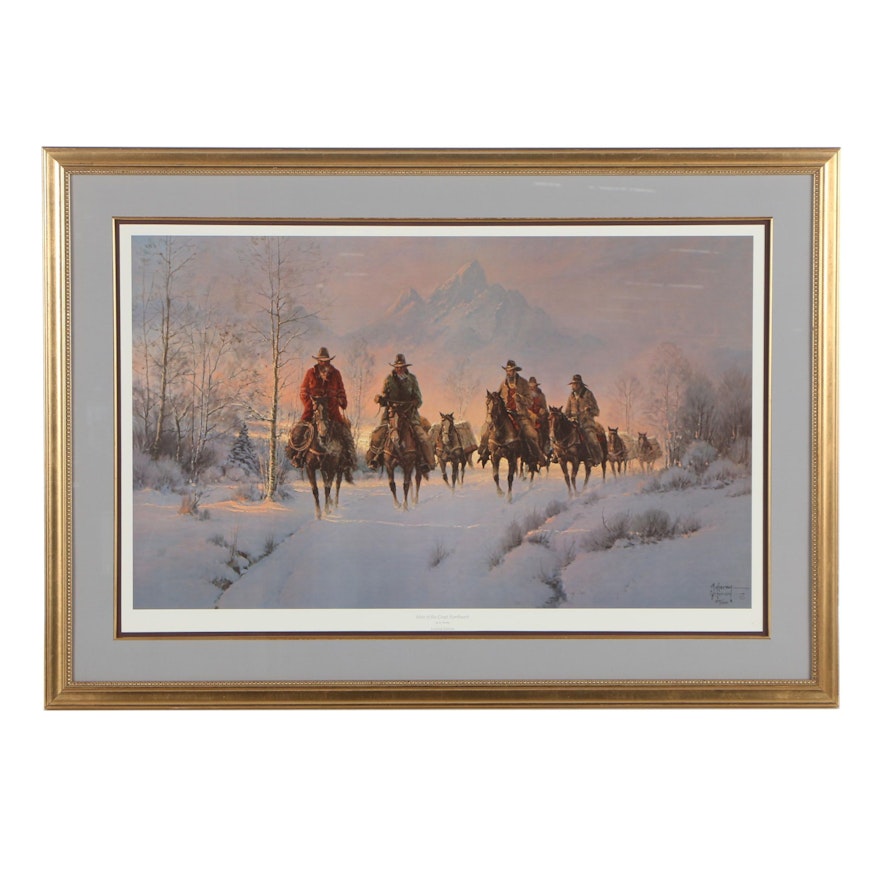 Gerald Harvey Offset Lithograph "Great Men of the Northwest"