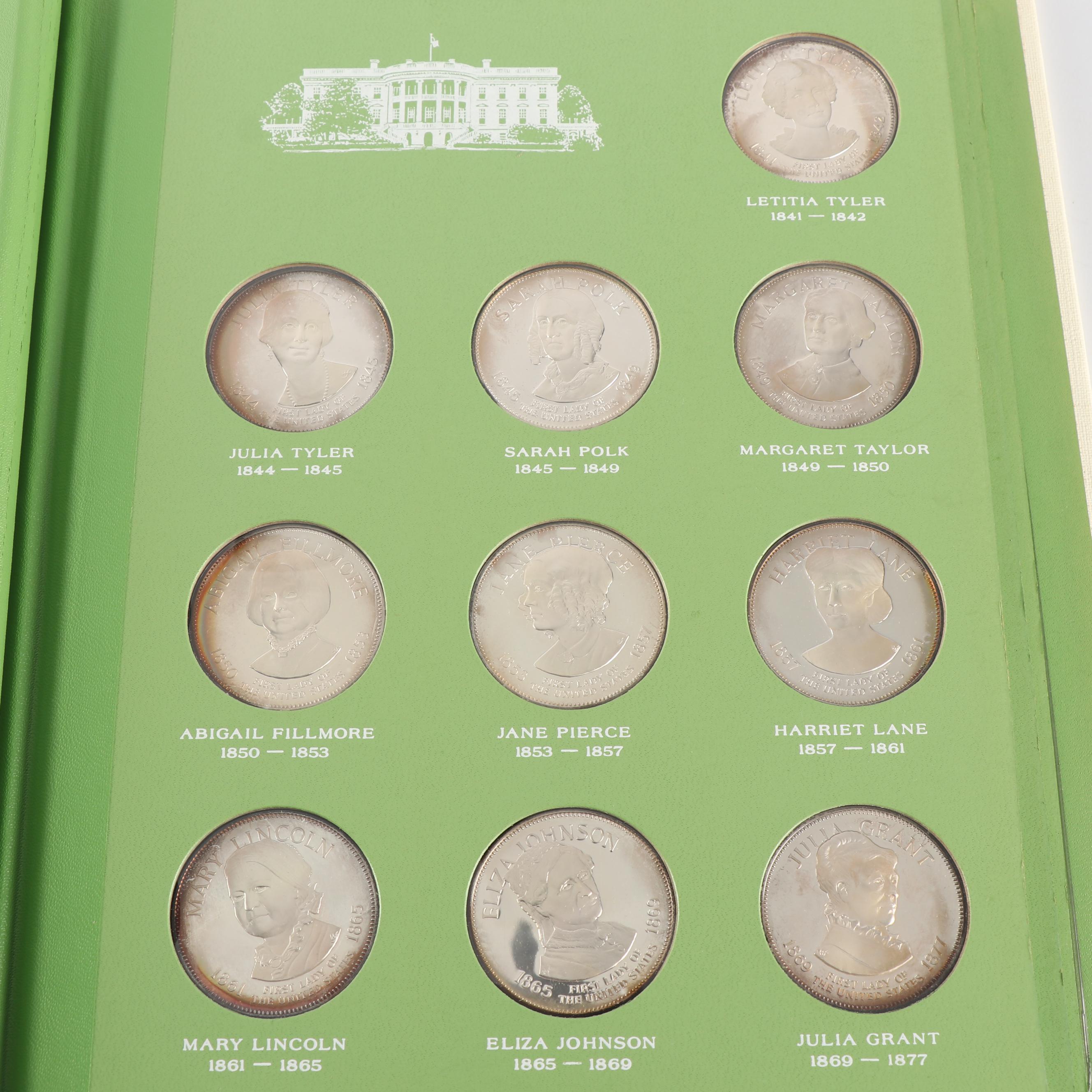 Franklin Mint "The First Ladies of The United States" Sterling Silver Medals