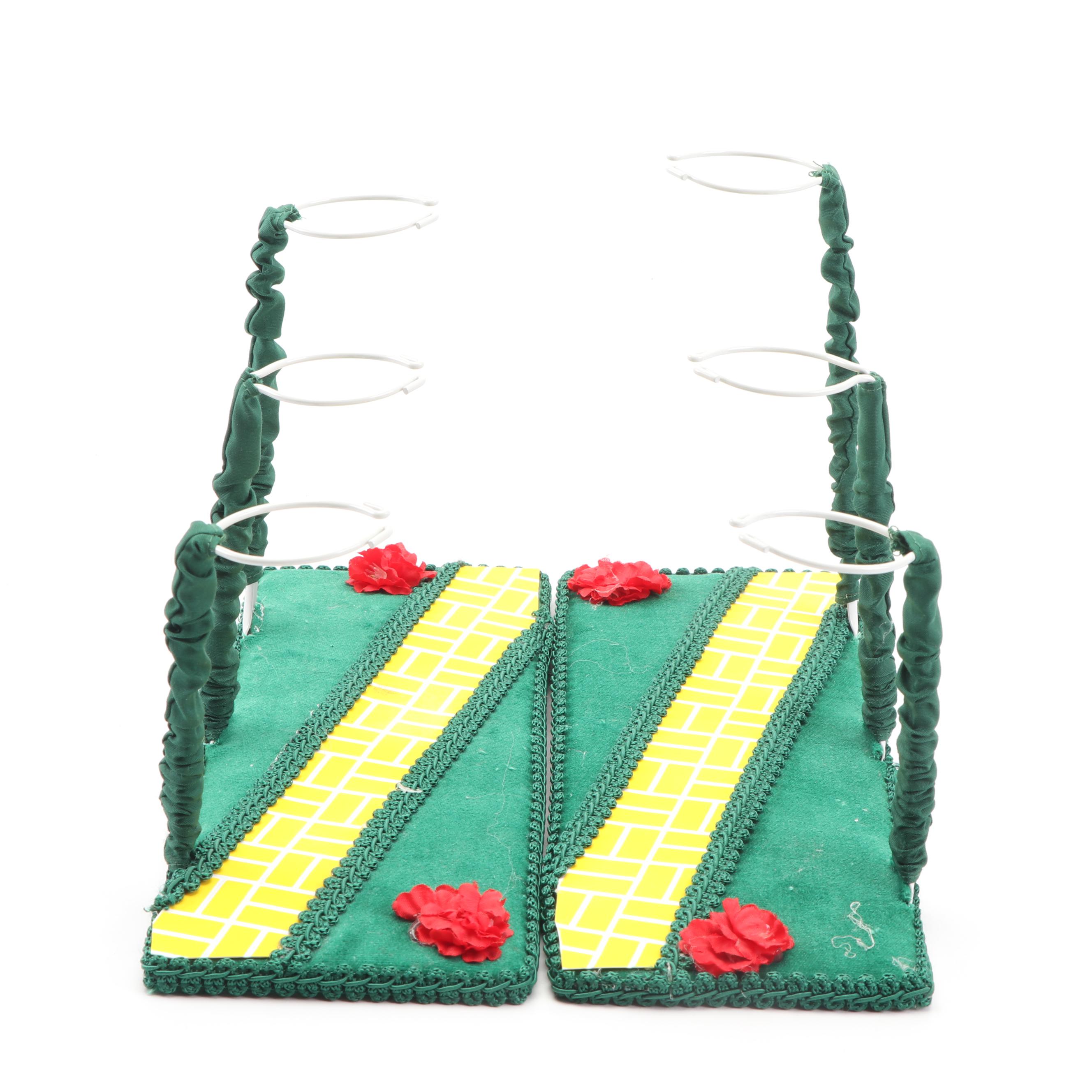 Madame Alexander "Wizard of Oz" Dollhouse and Ann Rast "Yellow Brick Road" Stand