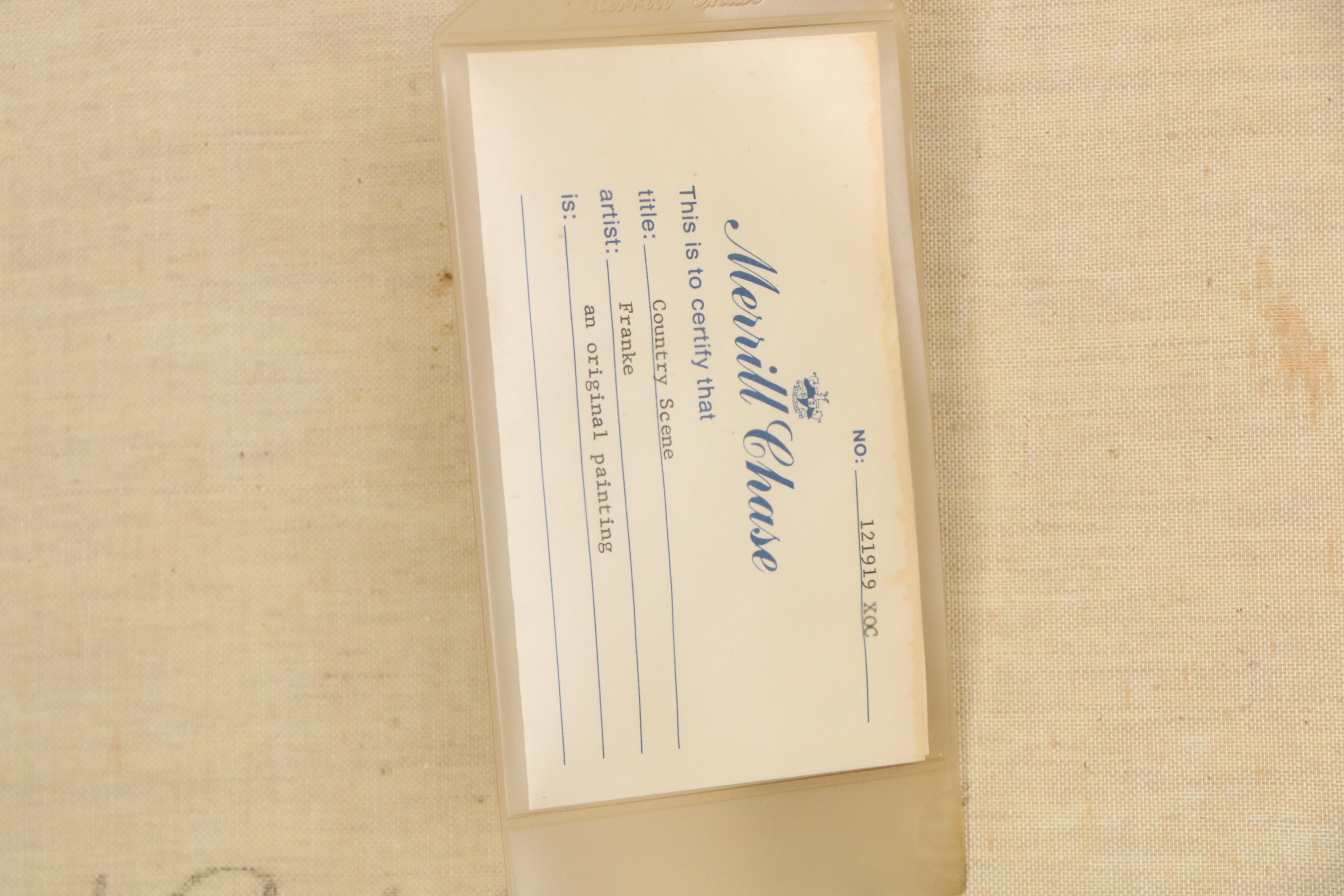 K. Franke Oil Painting