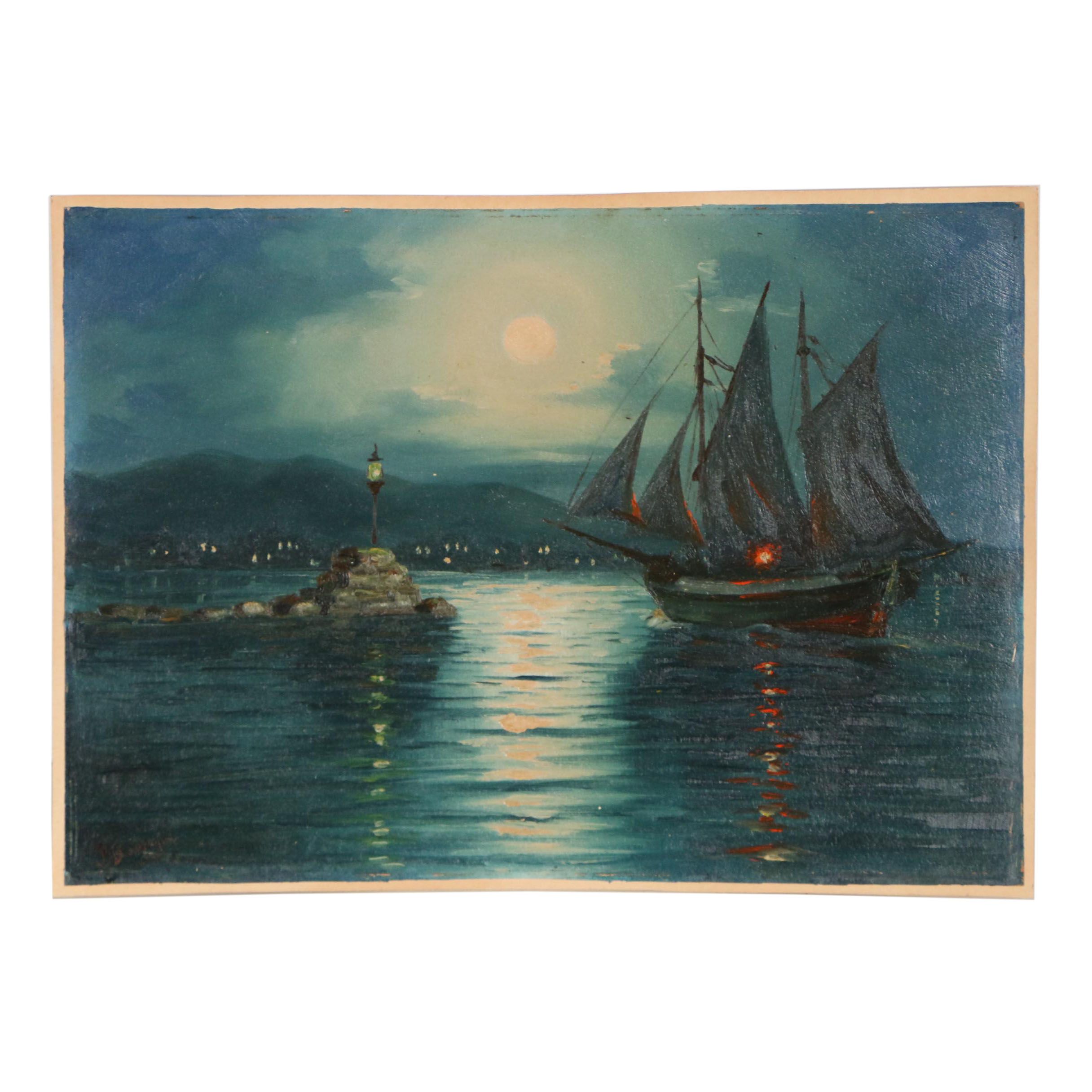 Nautical Oil Painting