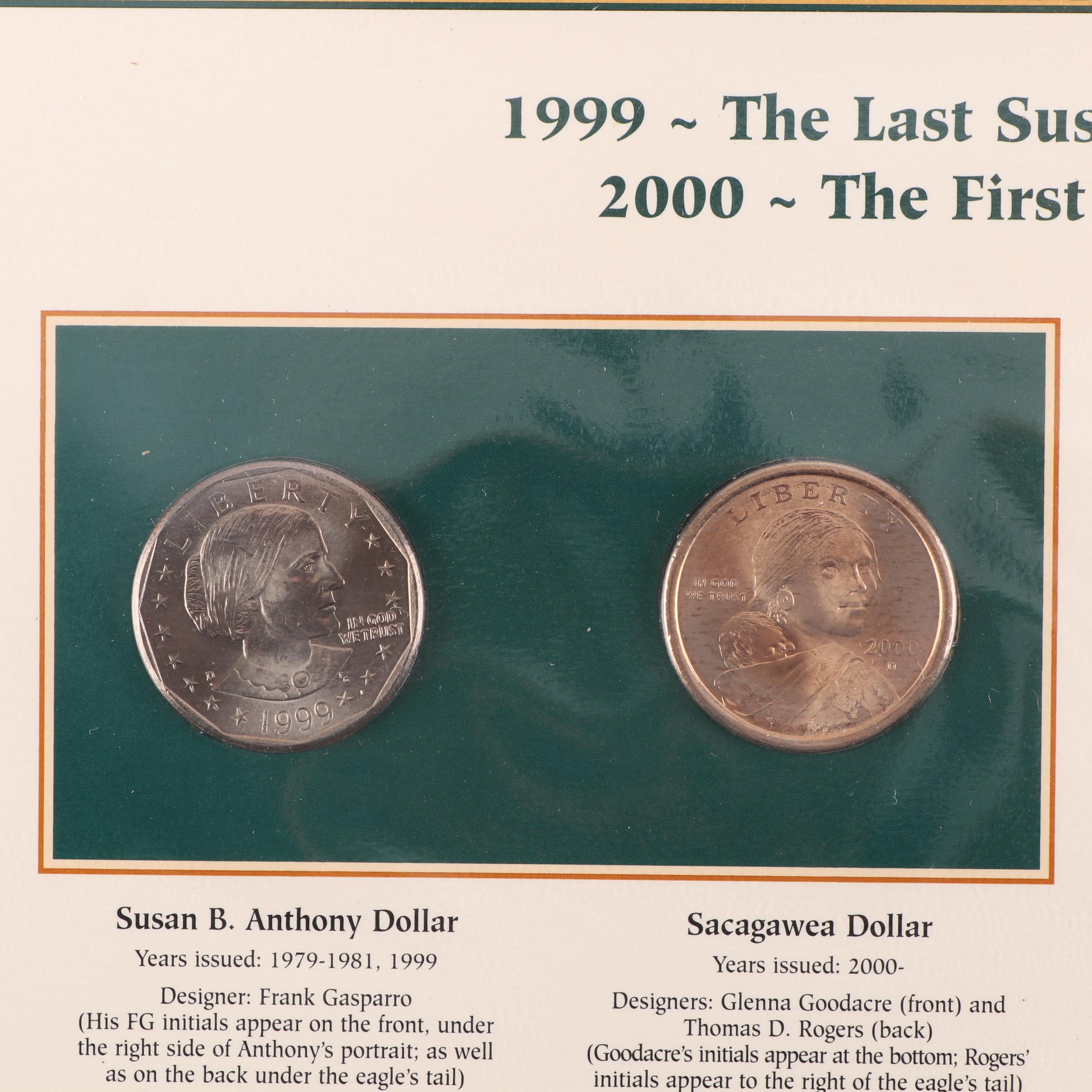 Postal Commemorative Society 18 First & Last U.S. Coins Album