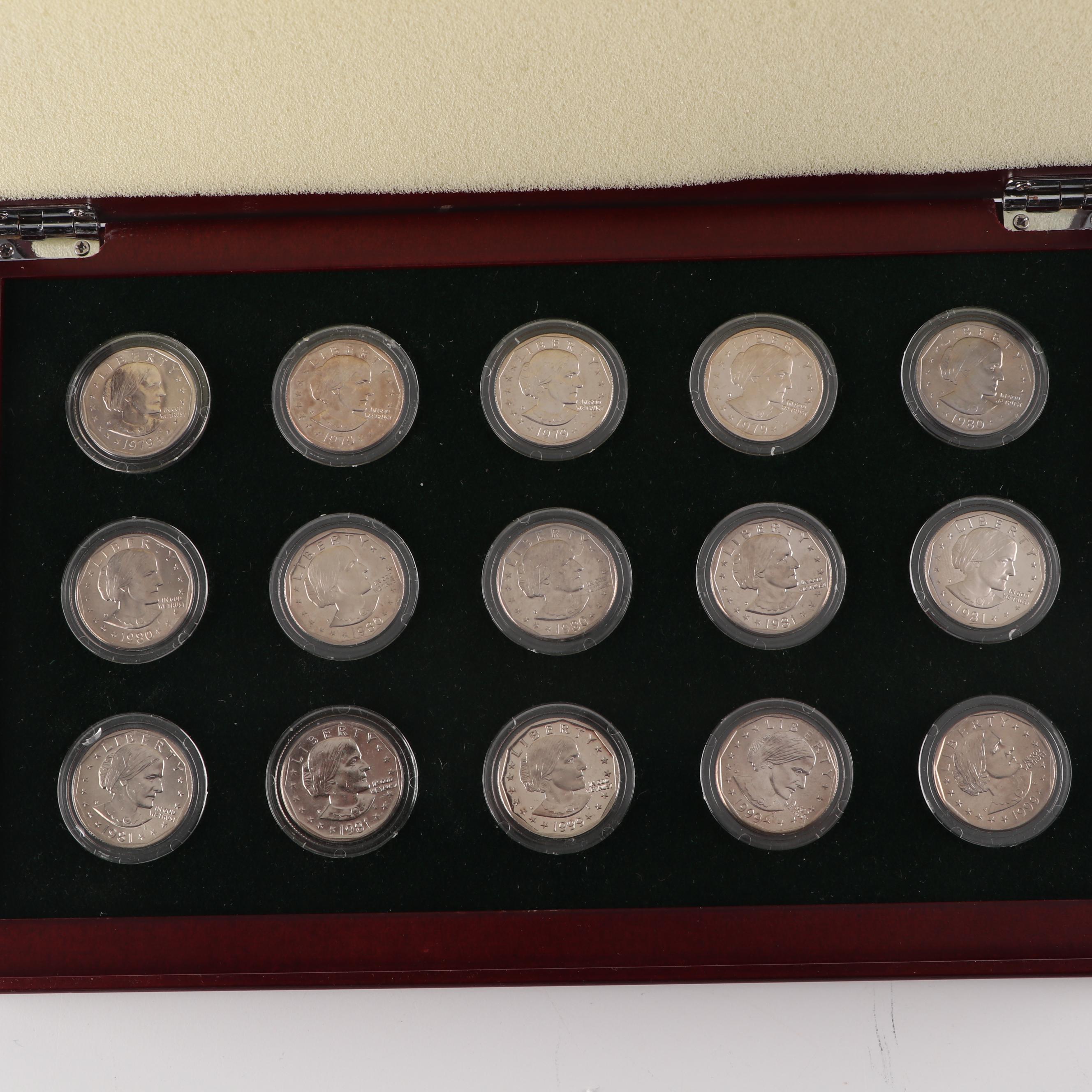 PCS Complete Collection of Uncirculated Susan B. Anthony Dollars