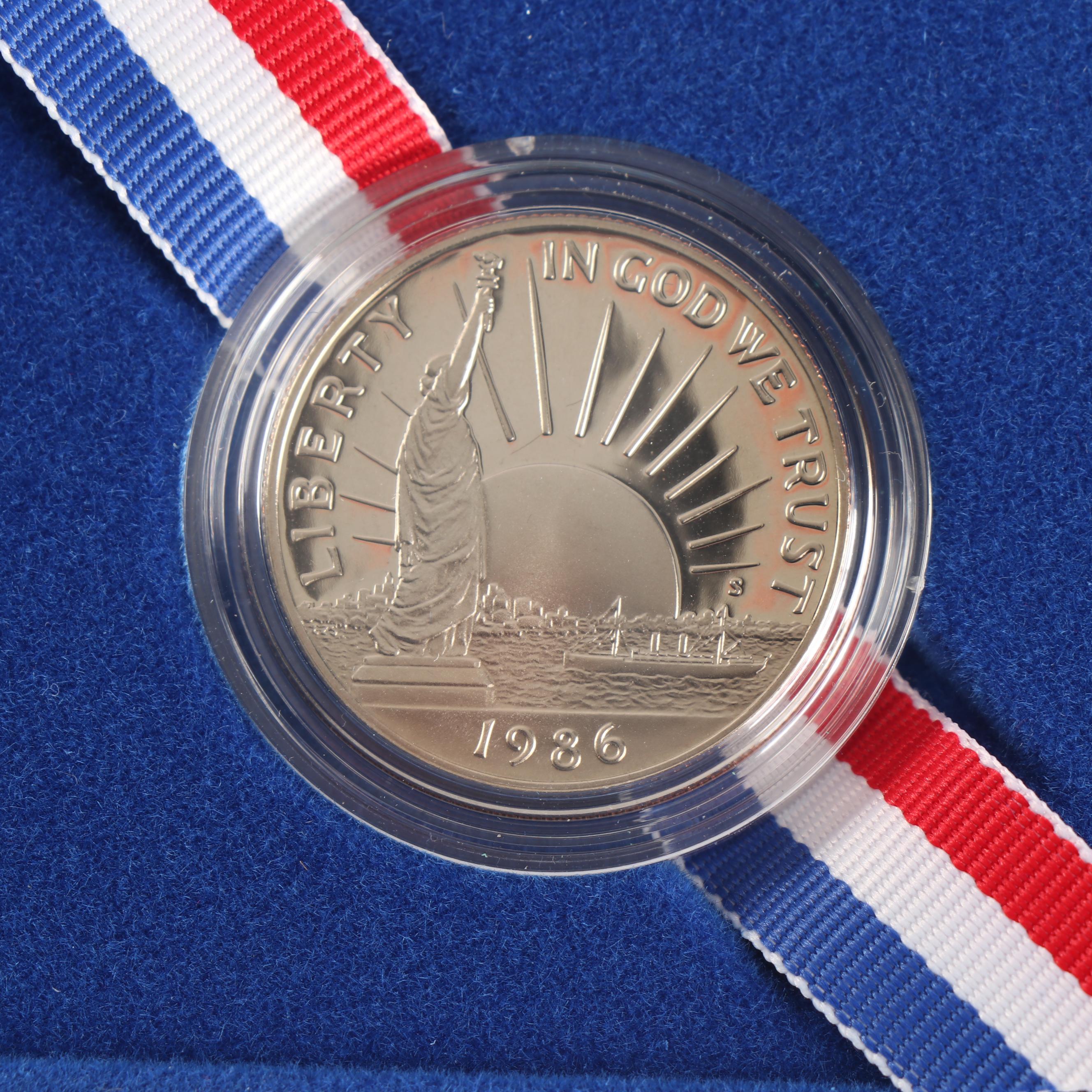 1986-S U.S. Mint Statue of Liberty Centennial Commemorative Coin Sets