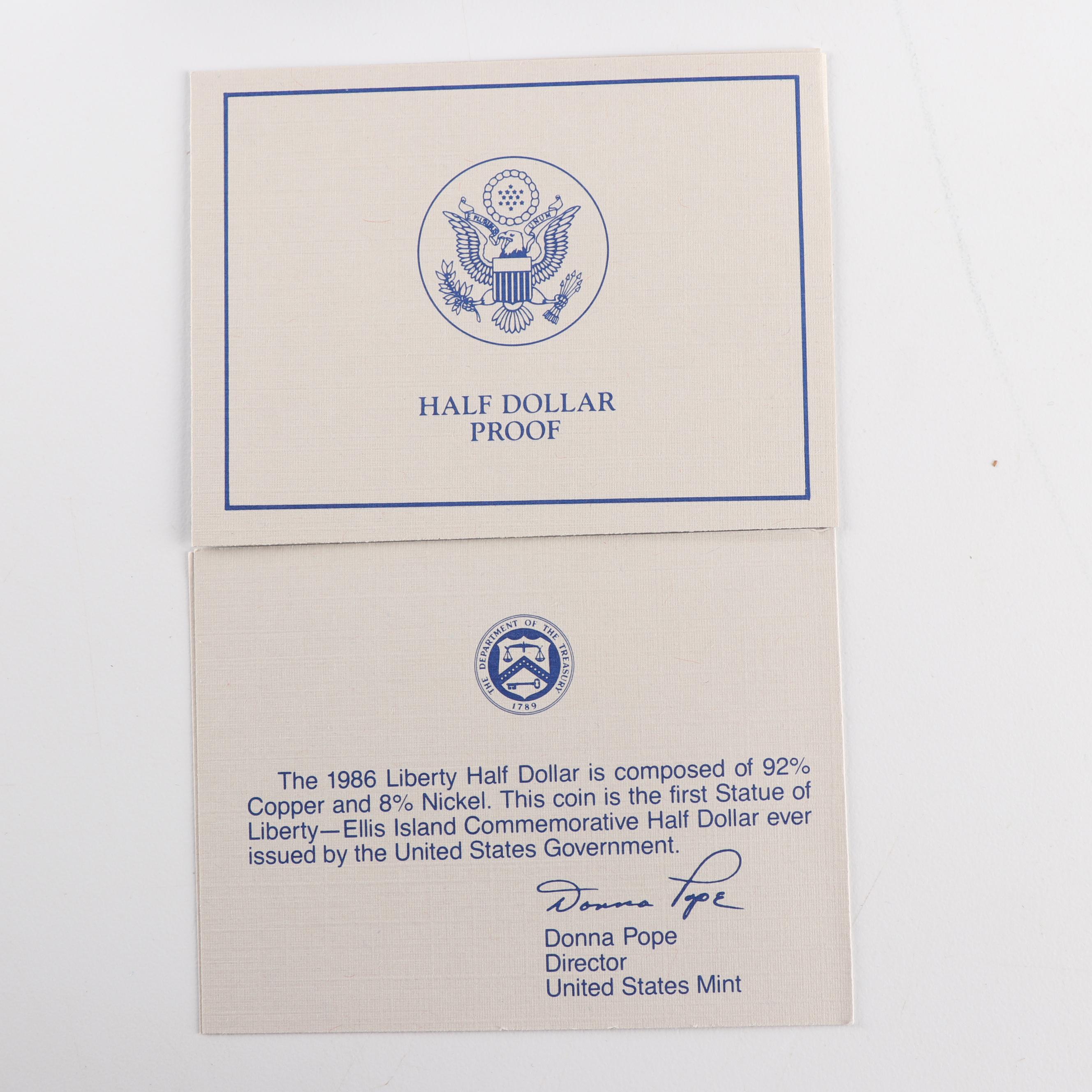 1986-S U.S. Mint Statue of Liberty Centennial Commemorative Coin Sets