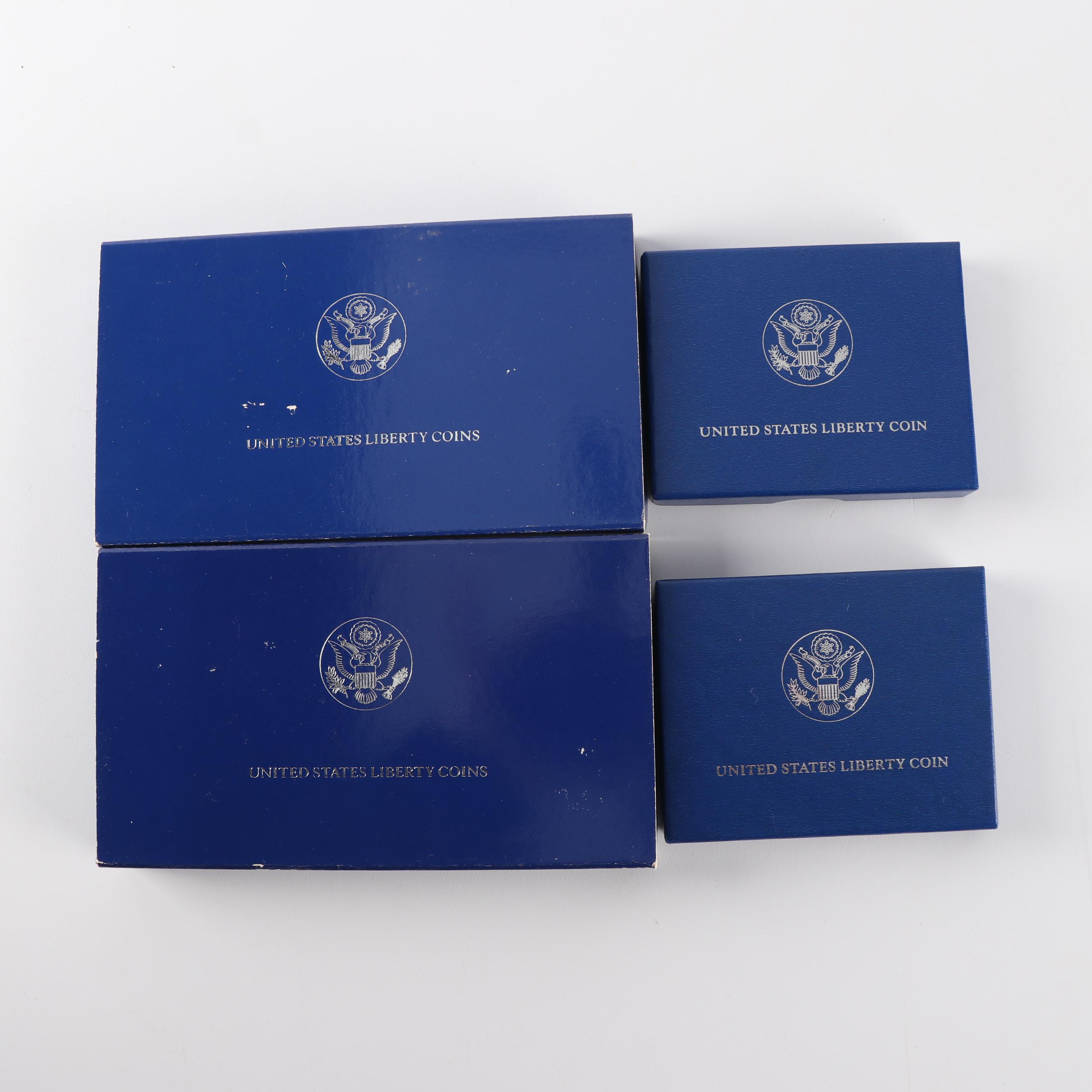 1986-S U.S. Mint Statue of Liberty Centennial Commemorative Coin Sets