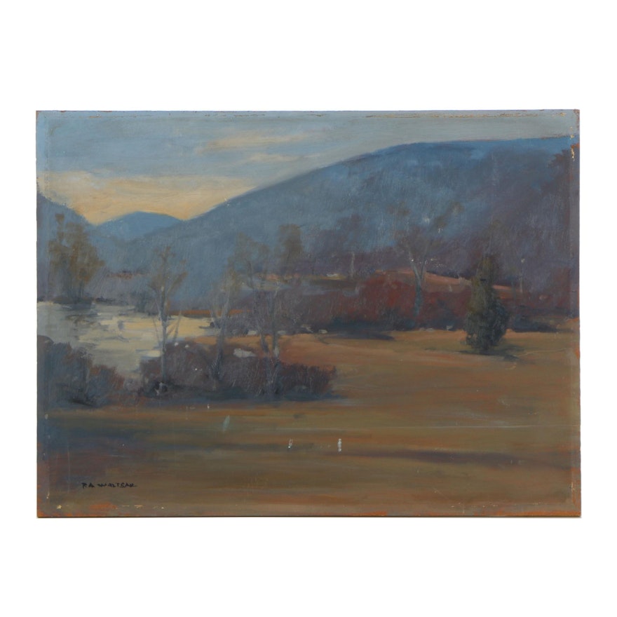 Robert A. Waltsak Landscape Oil Painting