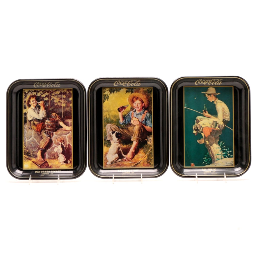 Coca-Cola "Norman Rockwell" Trays