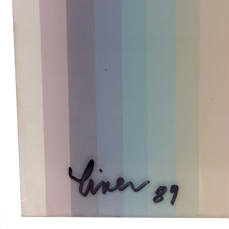 Evelyn Liner Reverse Acrylic Painting on Plexiglass "Sunrise-Sunset"