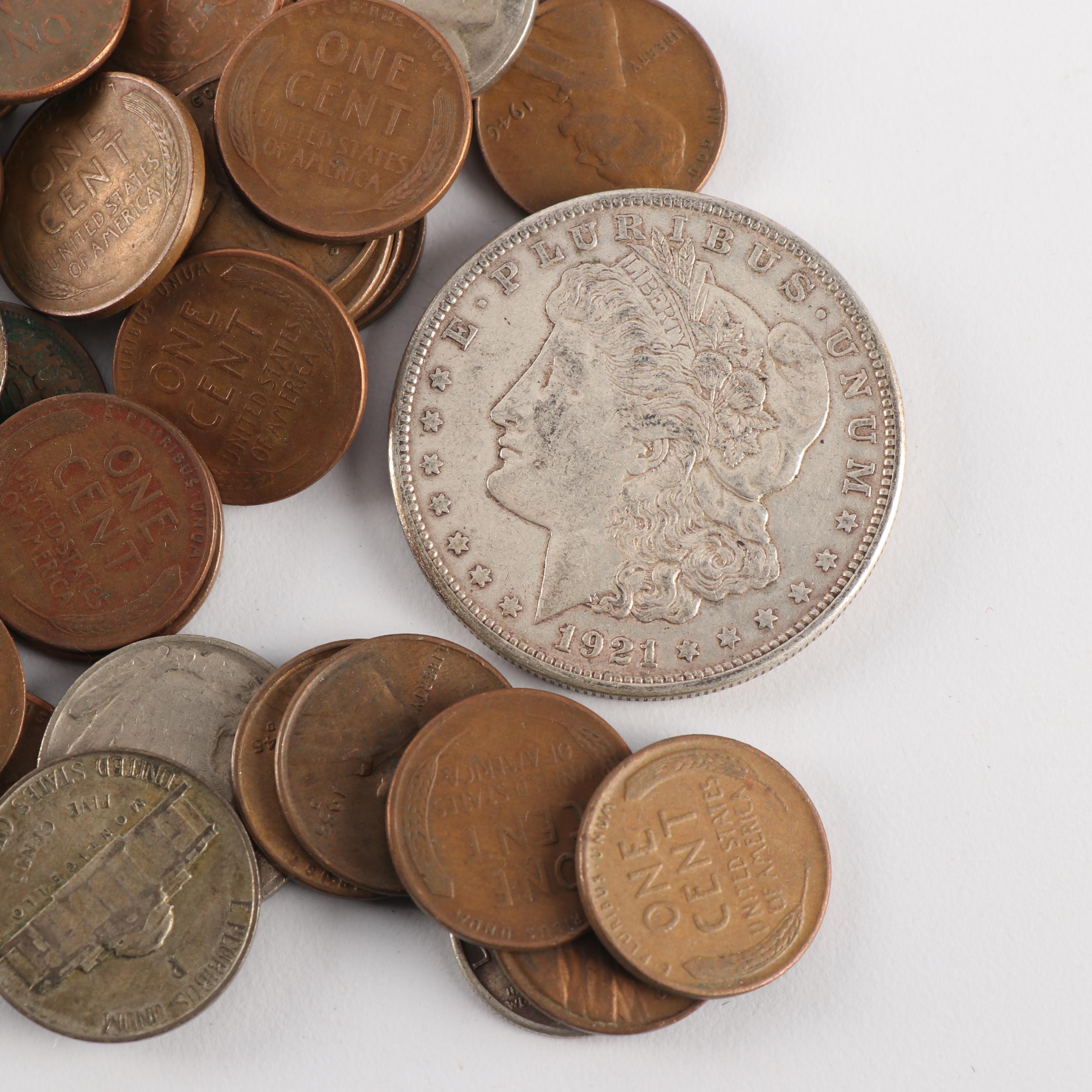 Assortment of Antique and Vintage United States Coinage