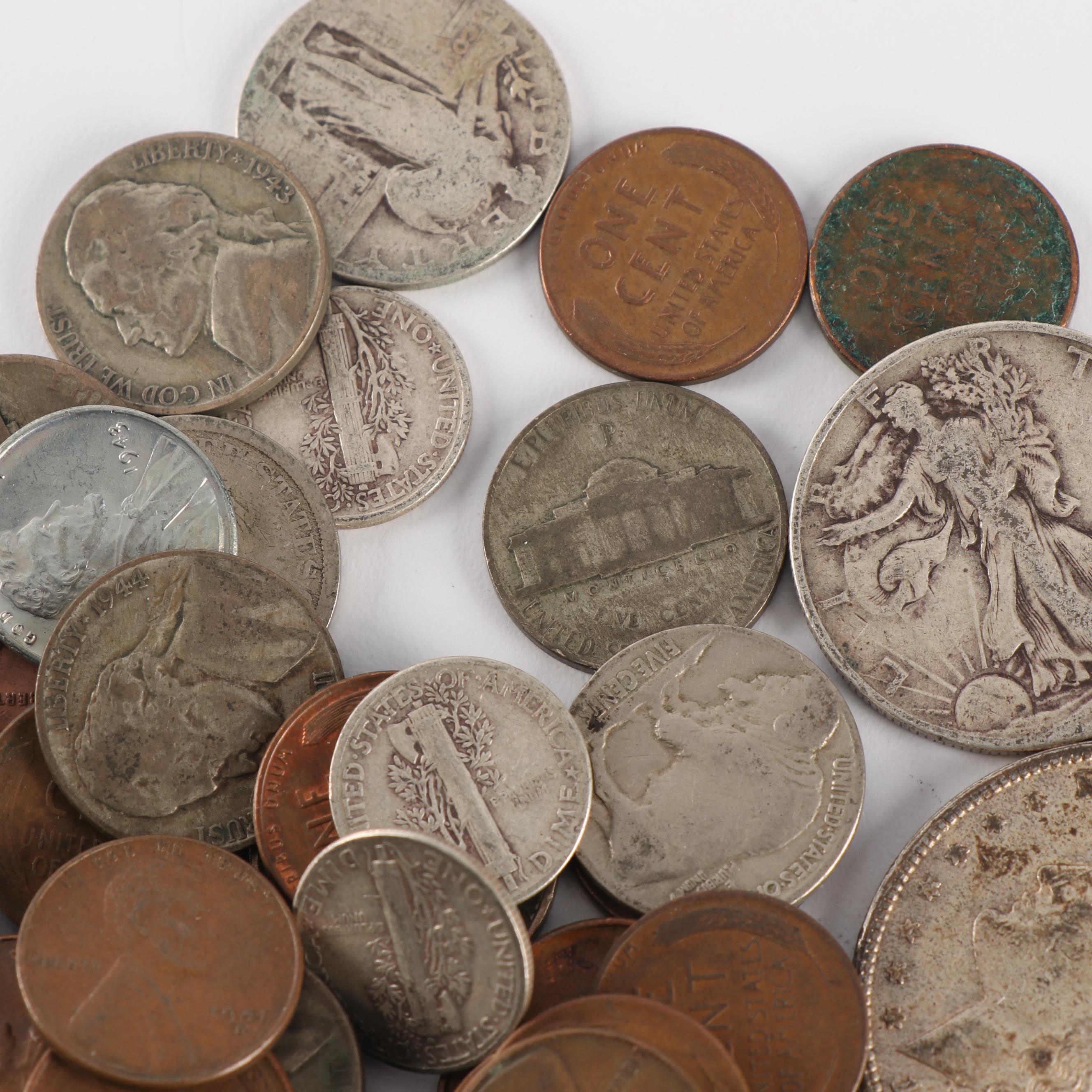 Assortment of Antique and Vintage United States Coinage