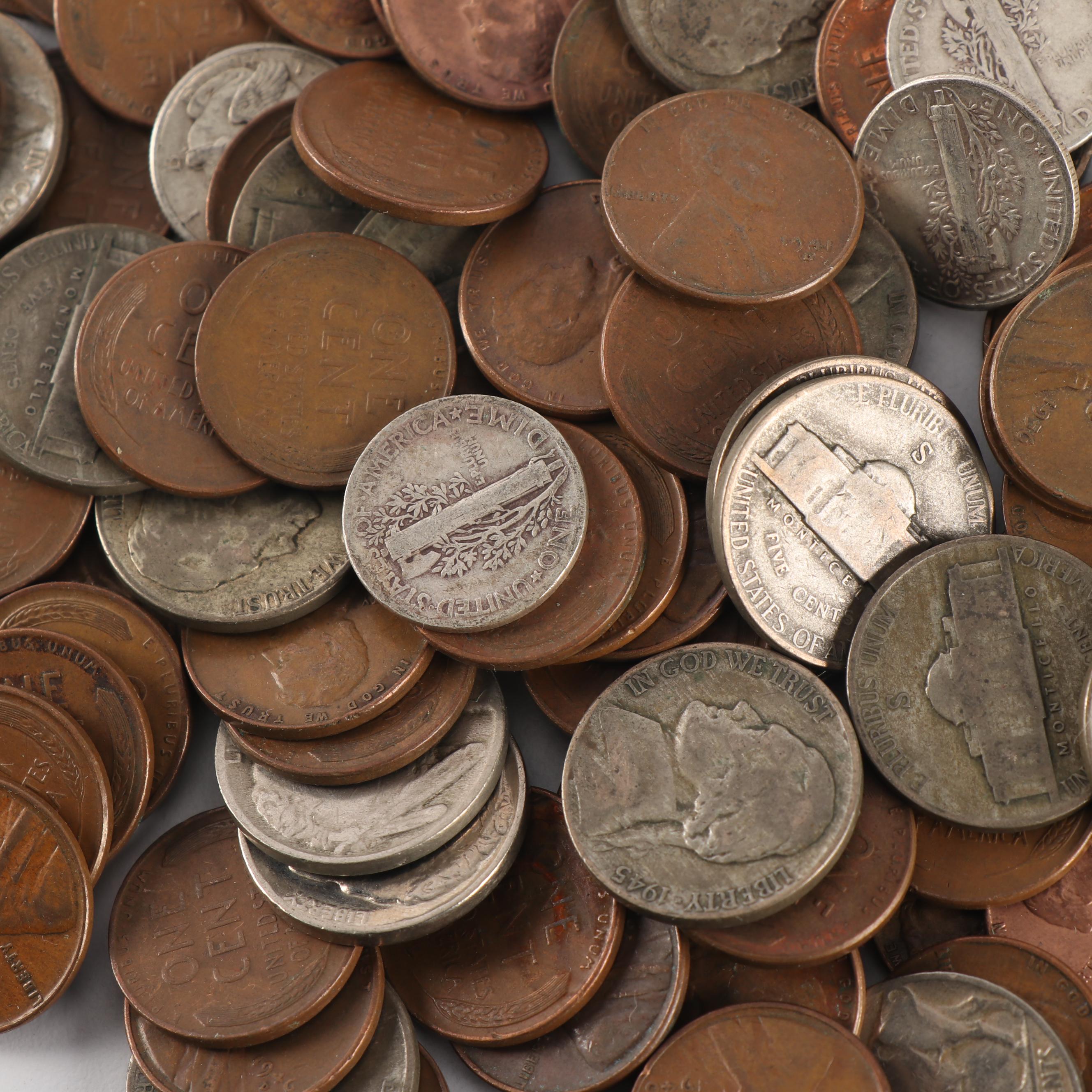 Assortment of Antique and Vintage United States Coinage