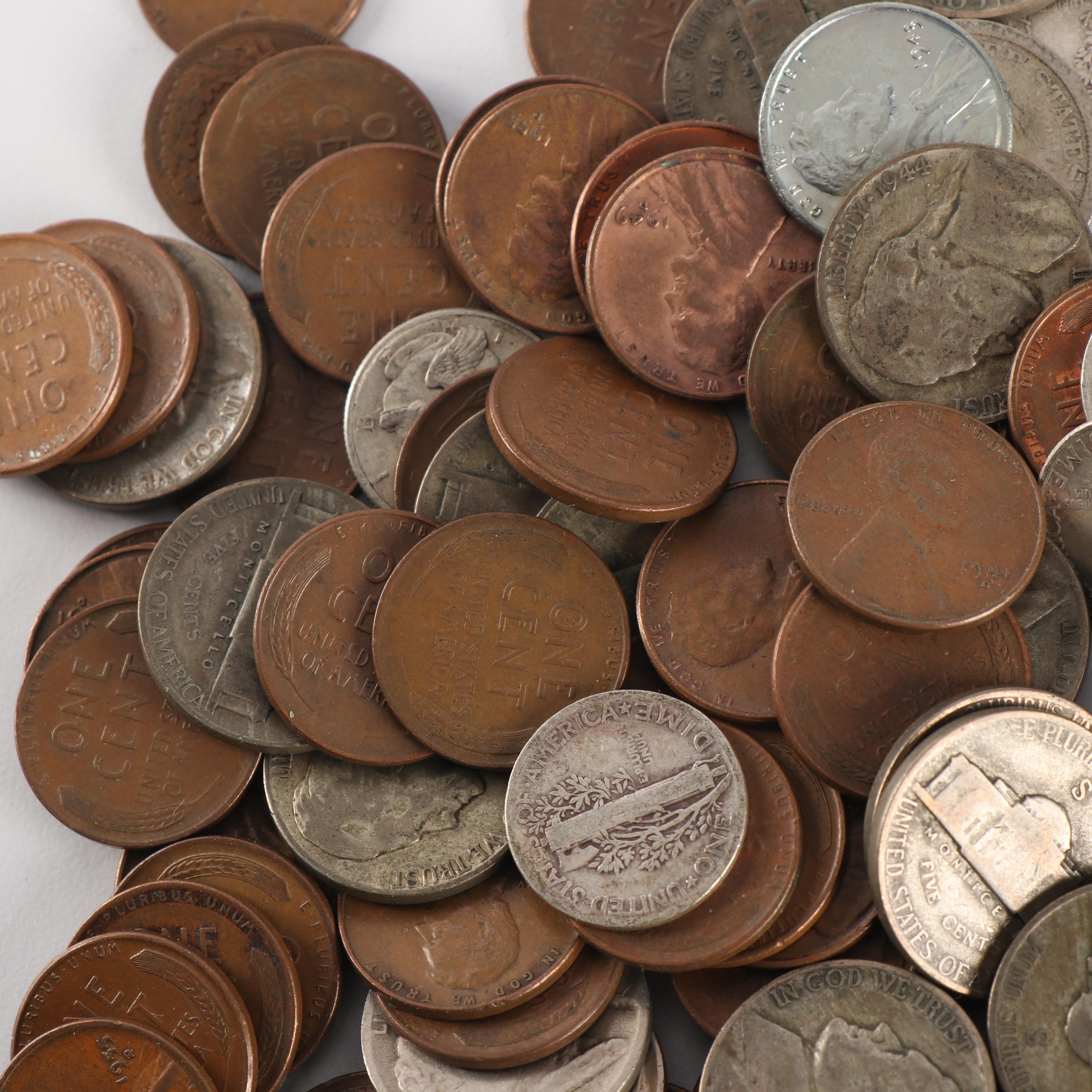 Assortment of Antique and Vintage United States Coinage